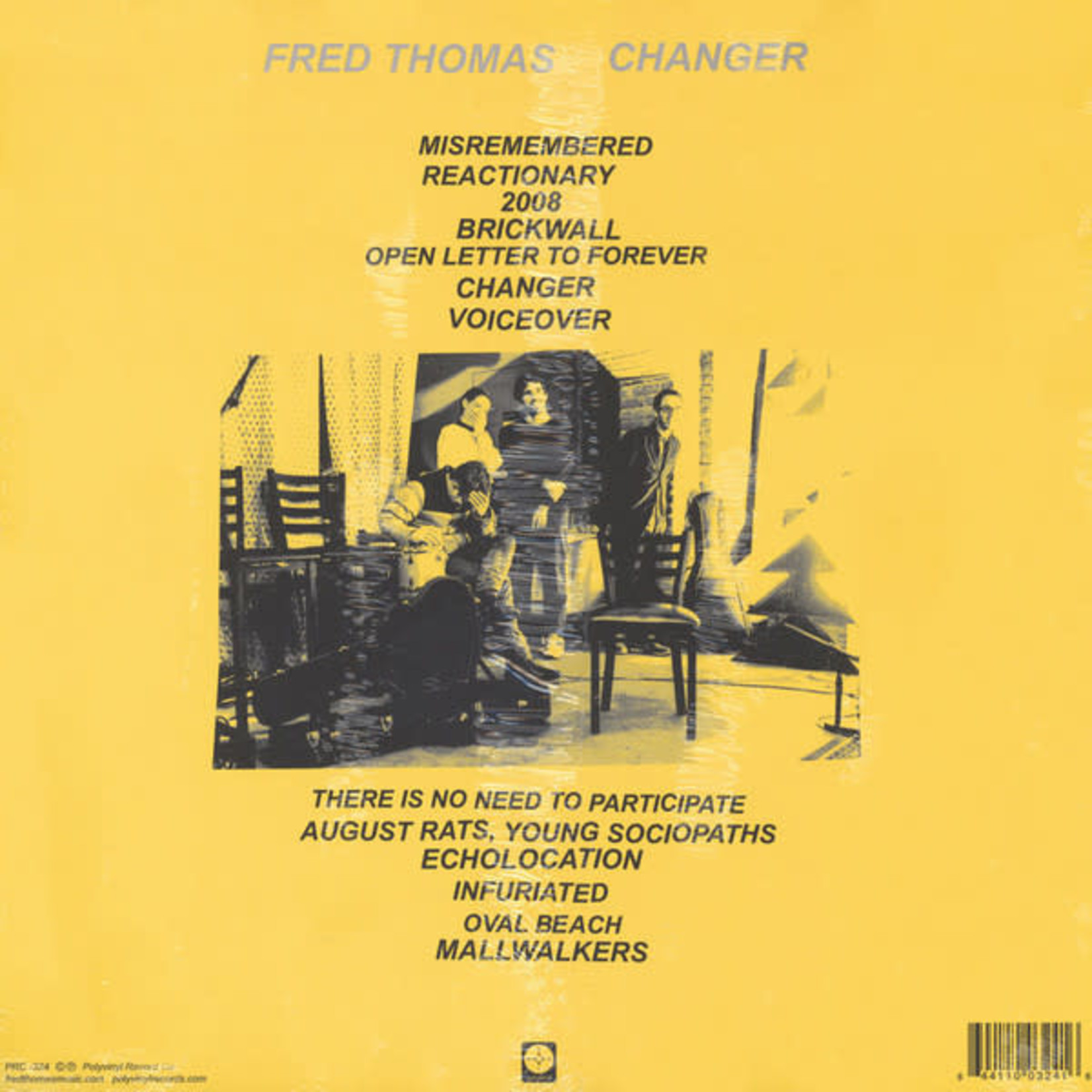 Polyvinyl Fred Thomas - Changer (LP) [Yellow]