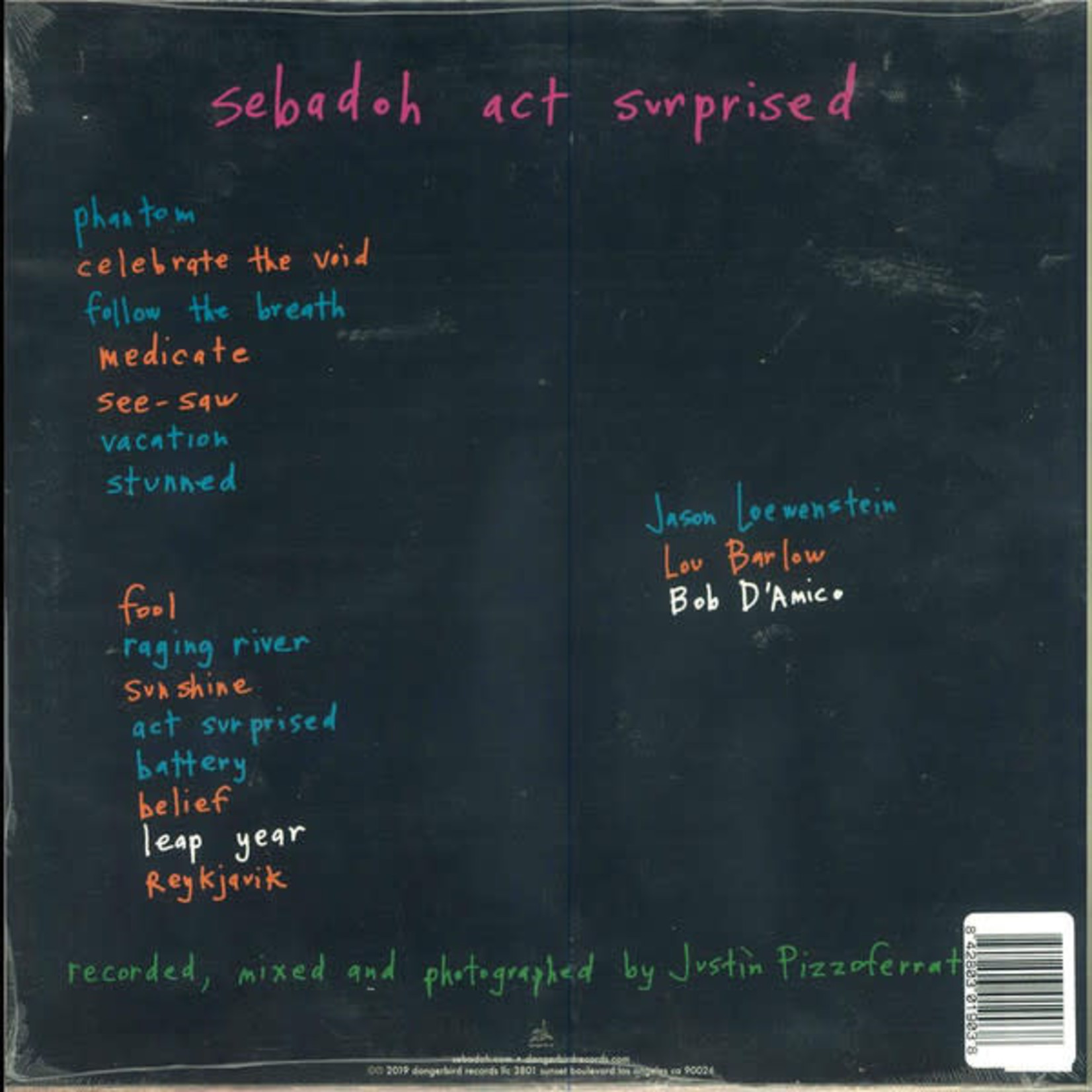 Dangerbird Sebadoh - Act Surprised (LP) [Orange]