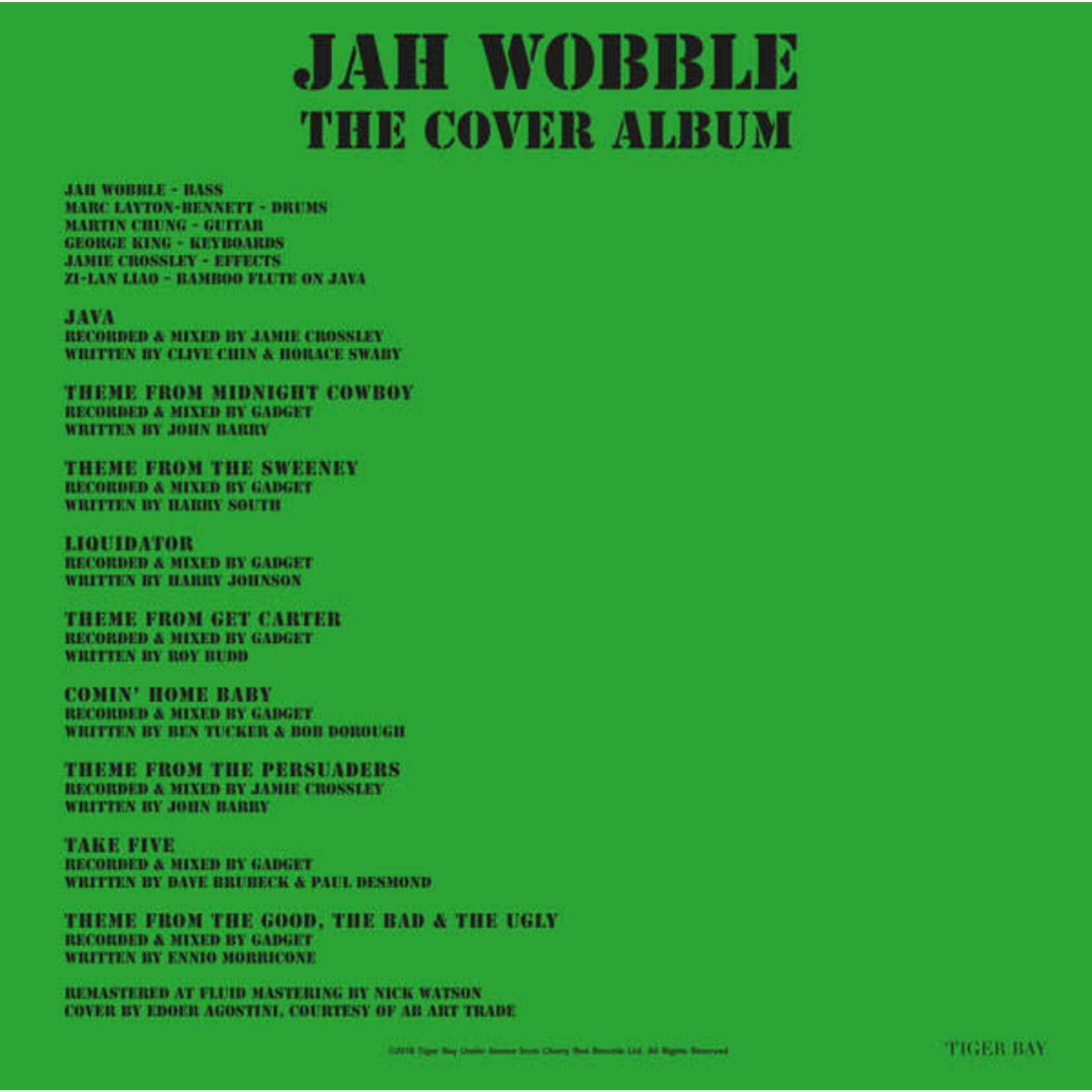 Tiger Bay Jah Wobble - The Cover Album (LP) [45RPM]