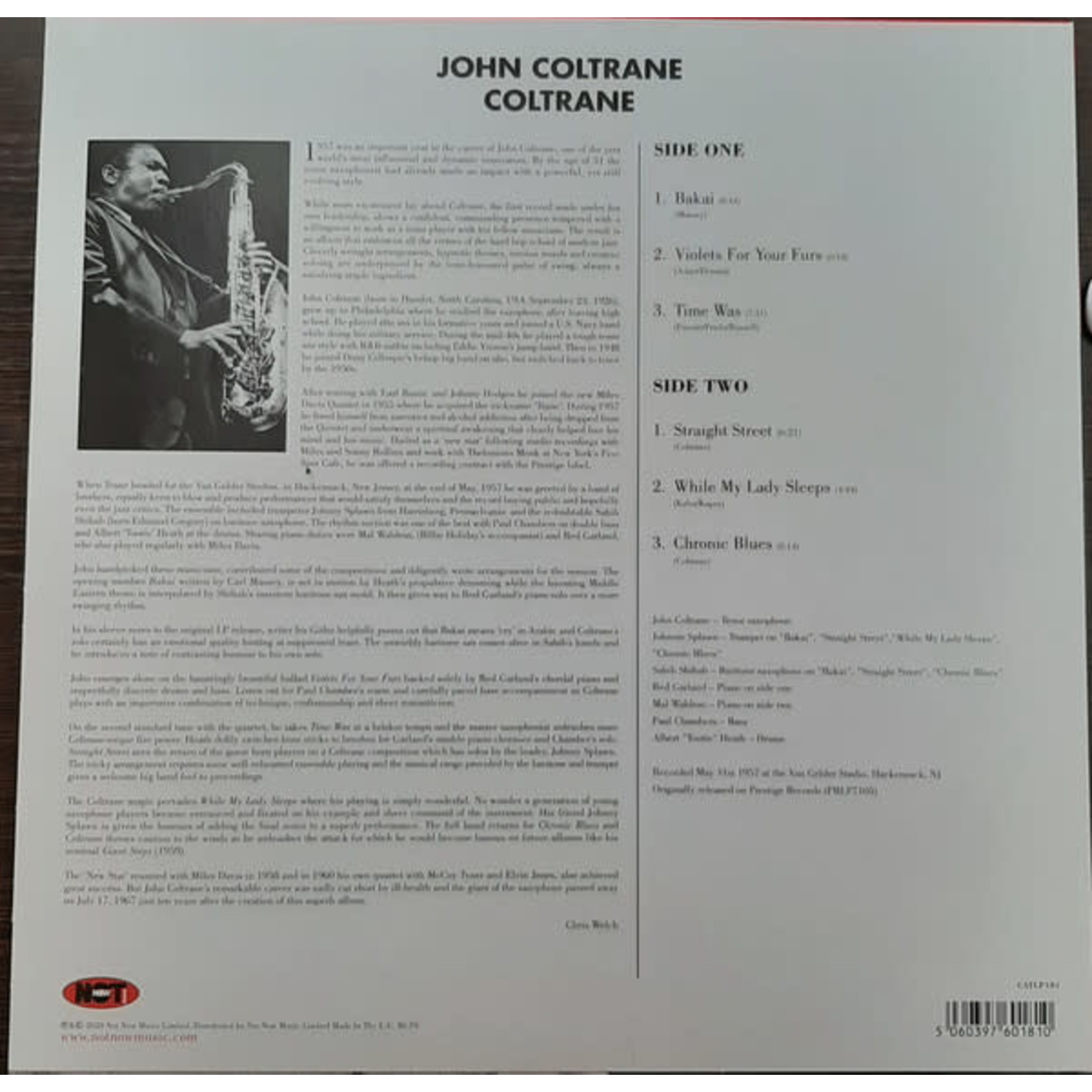 Not Now John Coltrane - Coltrane (LP) [Mono]