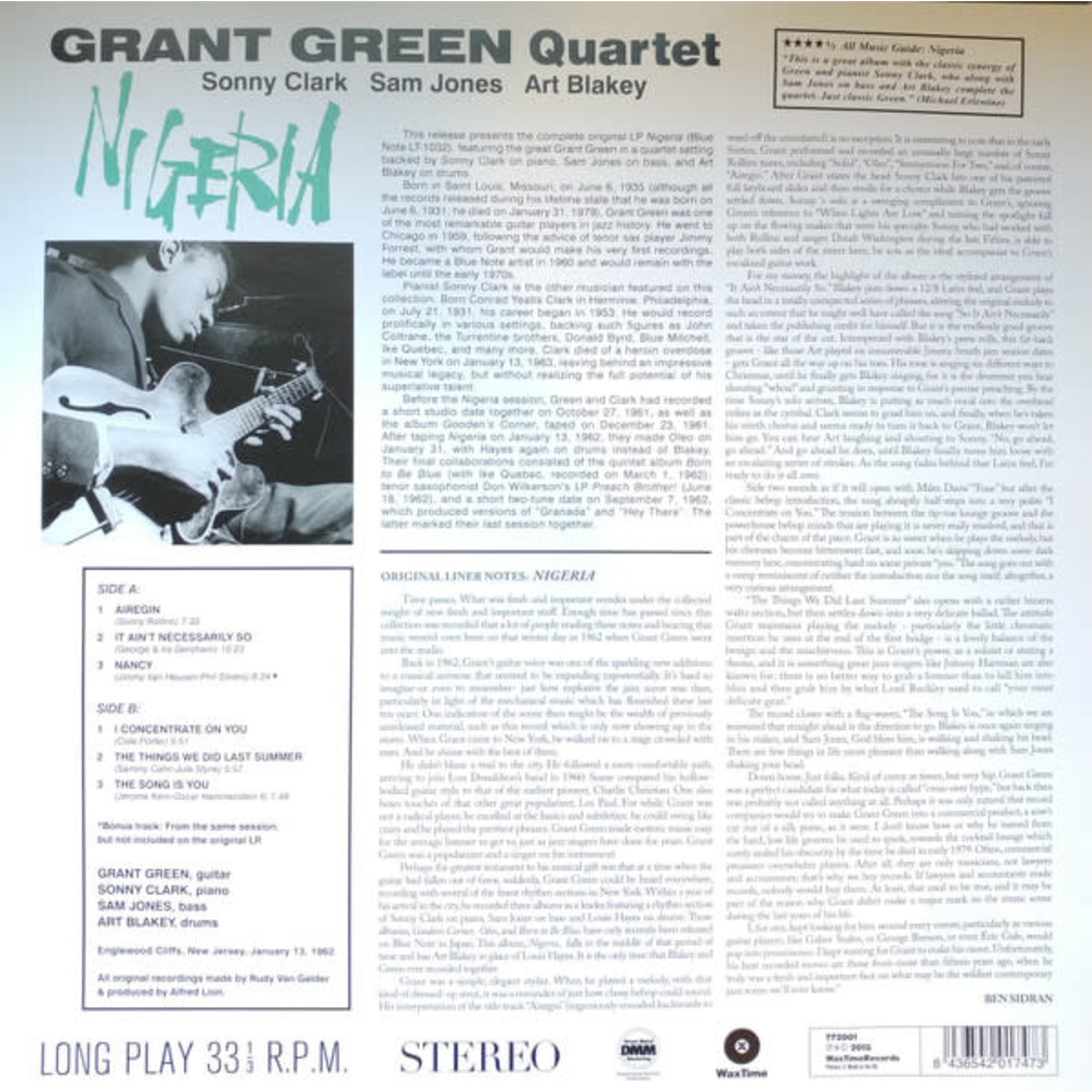 WaxTime Grant Green - Nigeria (LP)