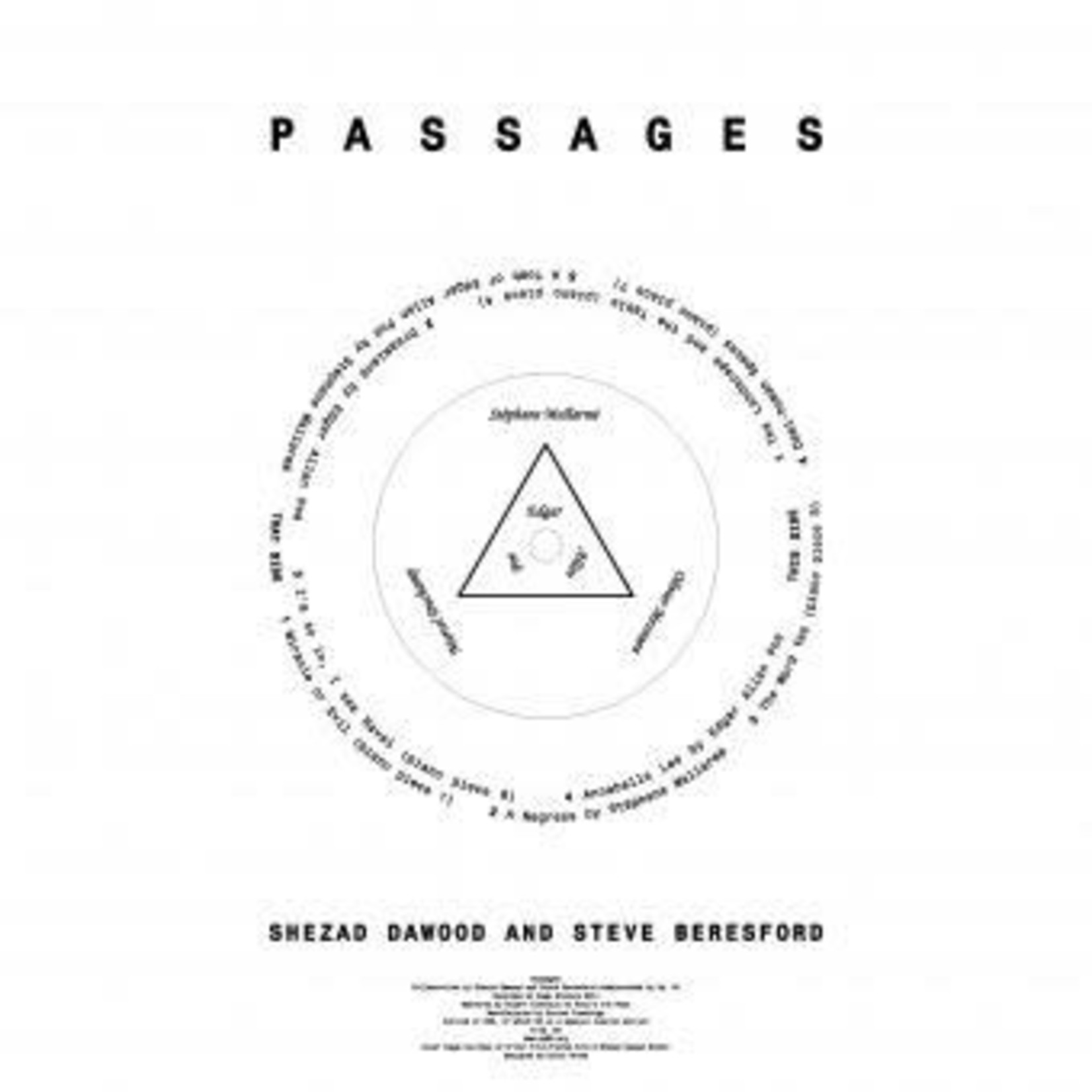 Shezad Dawood & Steve Beresford ‎- Passages (LP) [Numbered] {VG+/VG+}