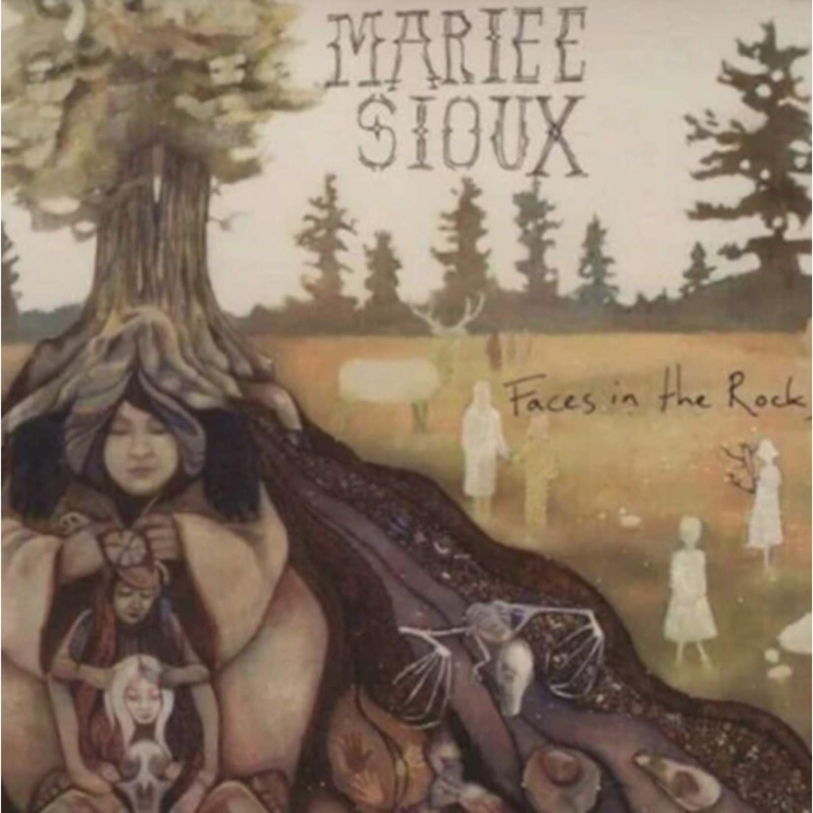 Mariee Sioux - Faces In The Rocks (2LP) [Bone]