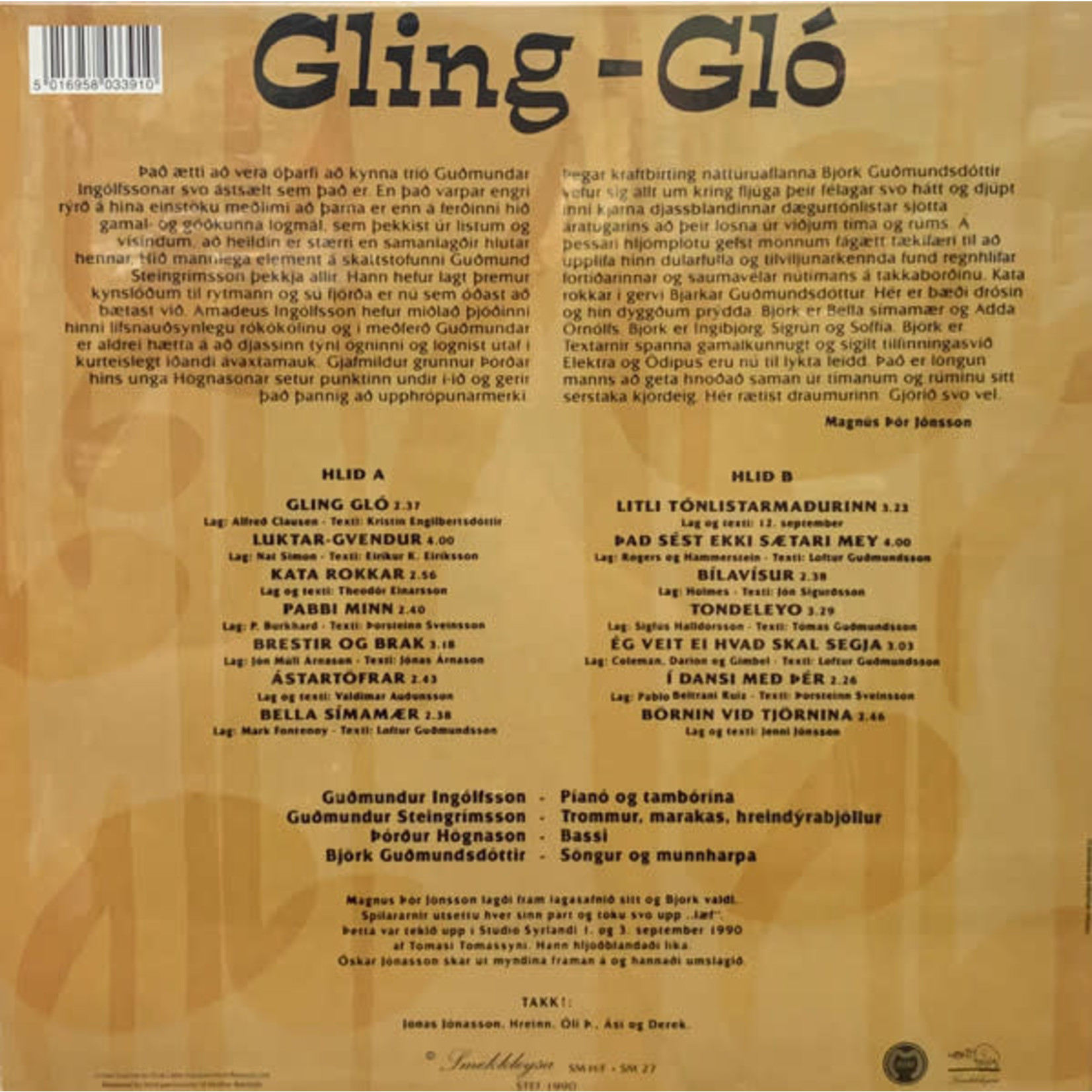 One Little Indian Bjork - Gling-glo (LP)