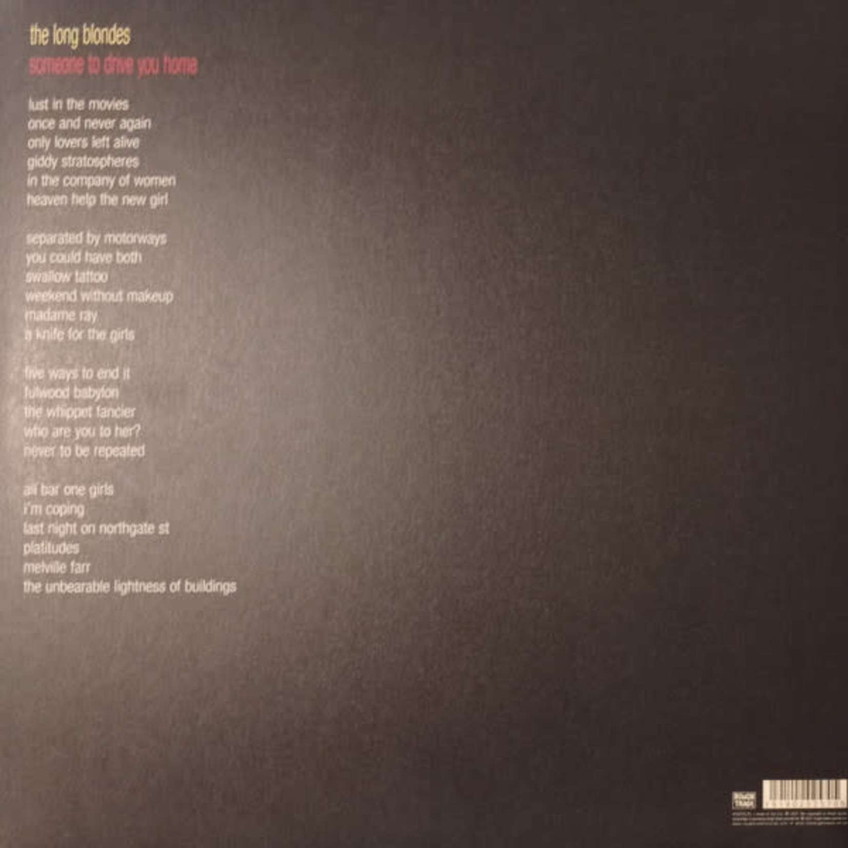 Long Blondes - Someone To Drive You Home (2LP) [Red/Yellow]