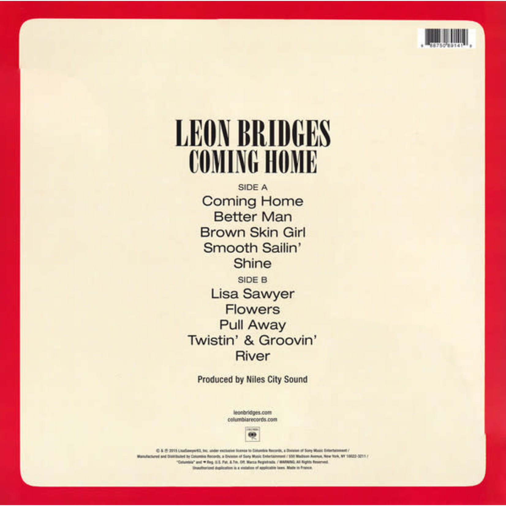 Columbia Leon Bridges - Coming Home (LP)