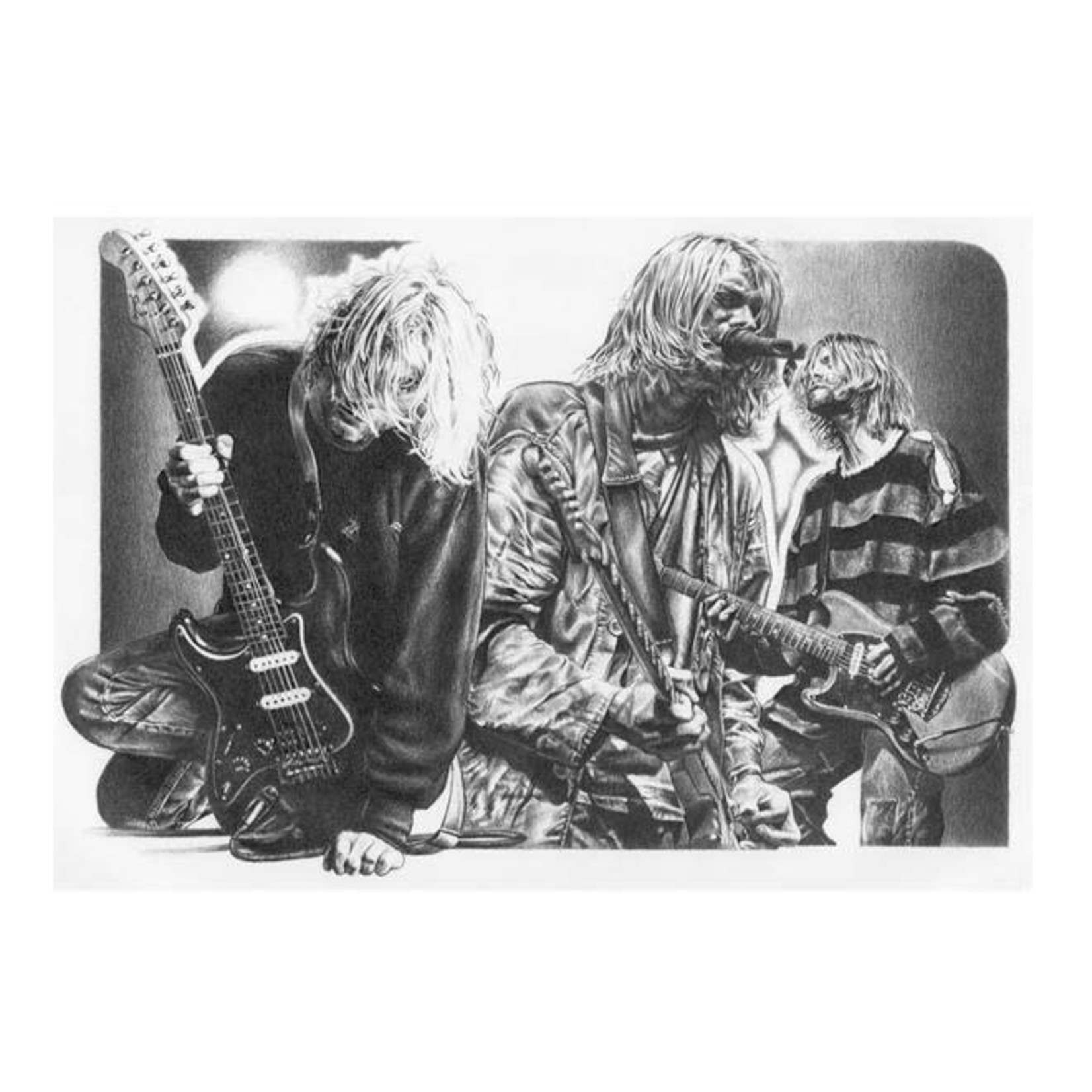 Rock Your Walls Off Kurt Cobain Collage (Poster) [18"x24"]