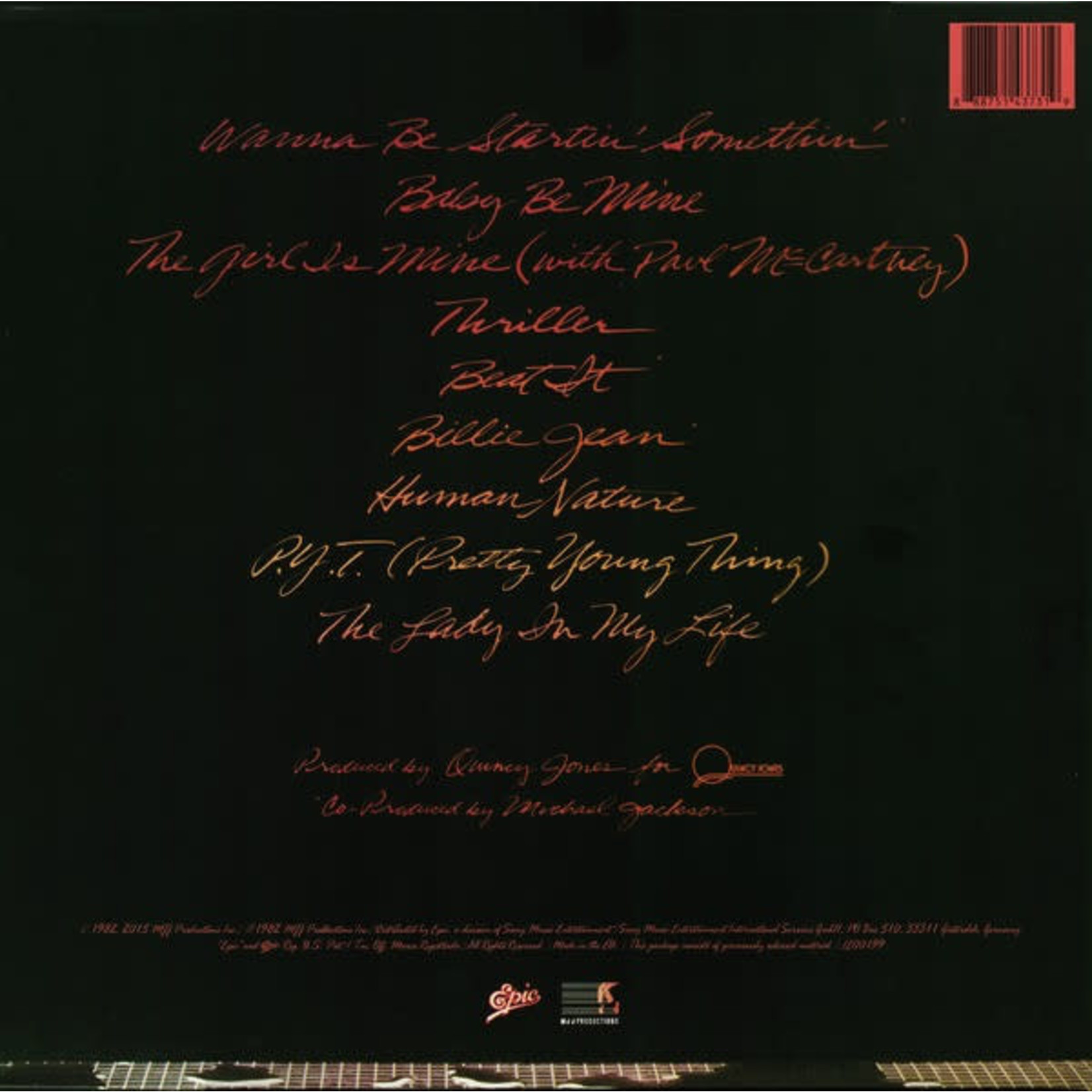 Epic Michael Jackson - Thriller (LP)