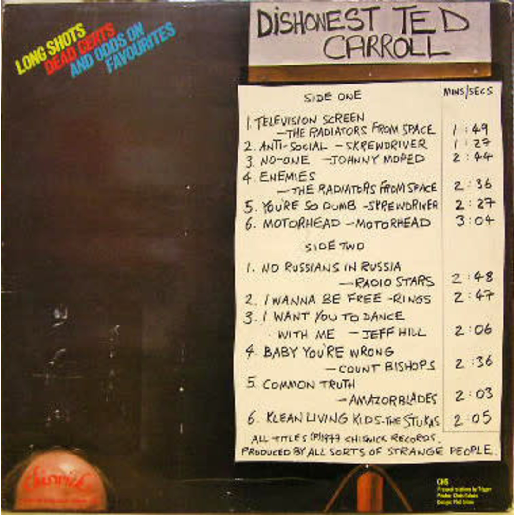 V/A - Long Shots, Dead Certs And Odds On Favourites (LP) [1977] {VG+/VG}