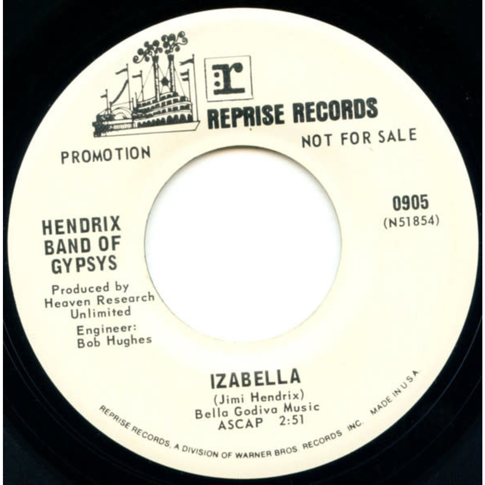 Reprise Hendrix Band of Gypsys - Stepping Stone / Izabella (7") [Promo] {VG+}