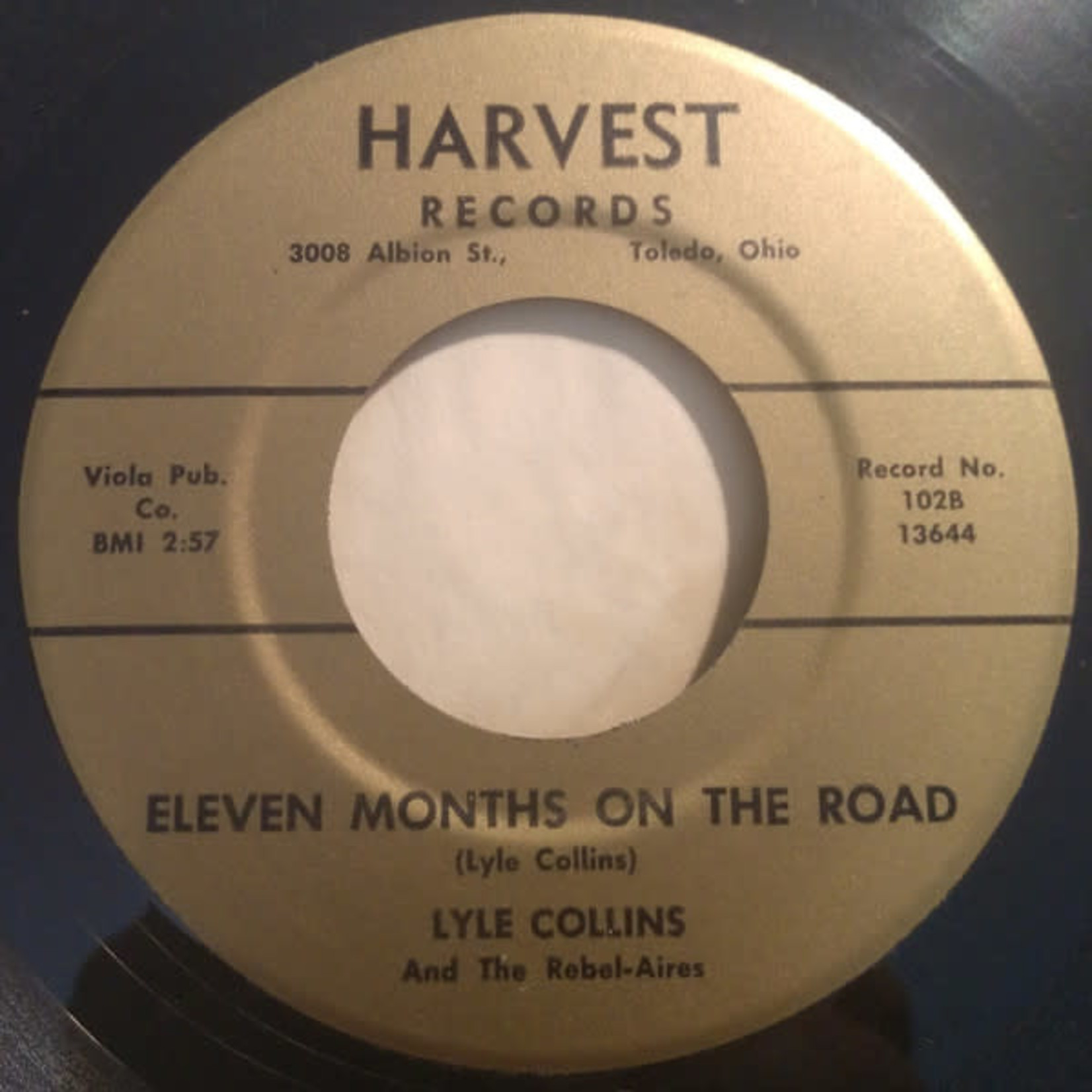 Harvest Lyle Collins And The Rebel-Aires ‎- Johnnycake Mountain Christmastime (7") {G+}