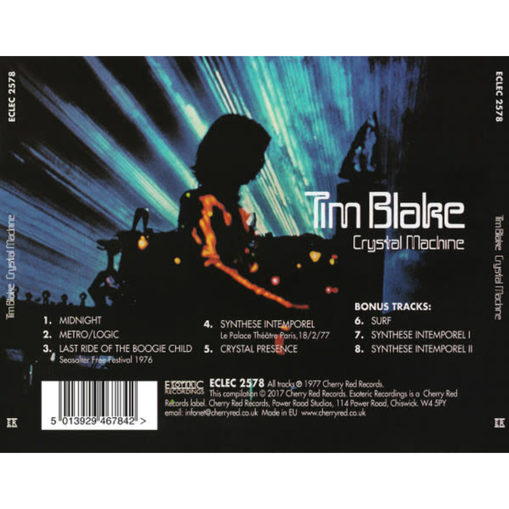 Tim Blake - Crystal (CD) {VG+/VG+} - Culture Clash