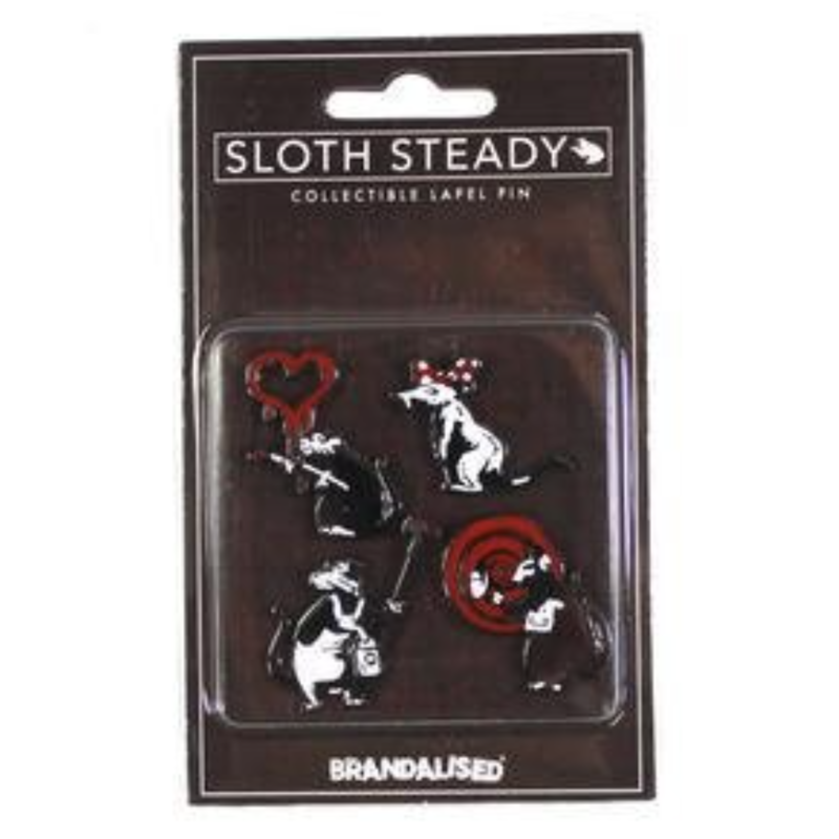 Sloth Steady Graffiti Rats (4xEnamel)