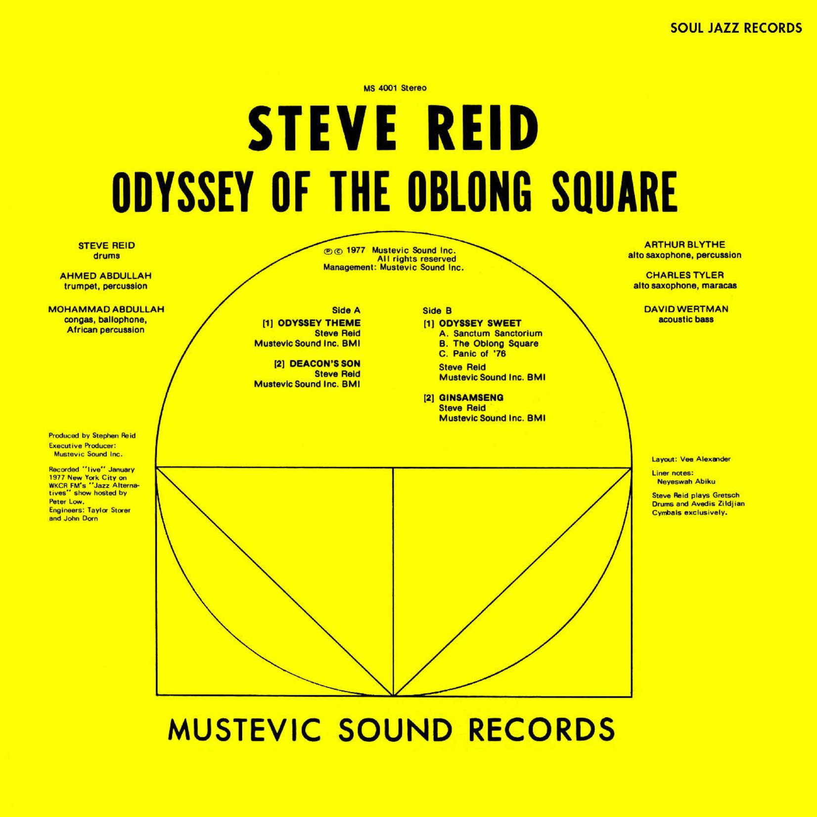 Soul Jazz Steve Reid - Odyssey of the Oblong Square (LP) [Gold]