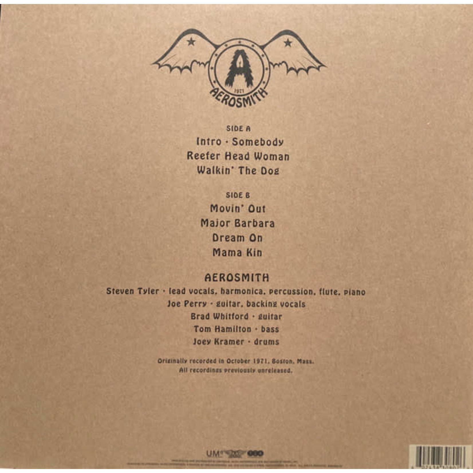 Universal Aerosmith - 1971: The Road Starts Hear (LP)
