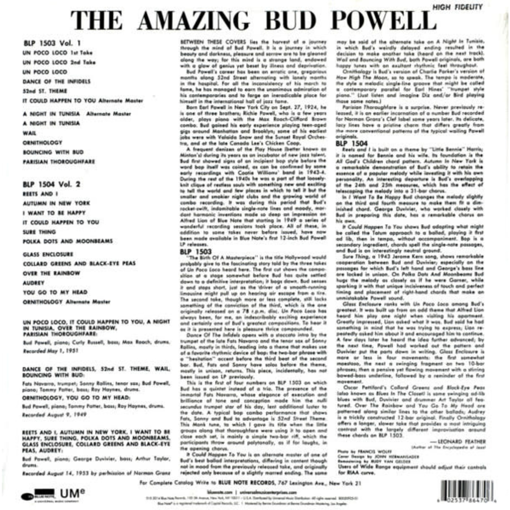Blue Note Bud Powell - The Amazing Bud Powell (LP)