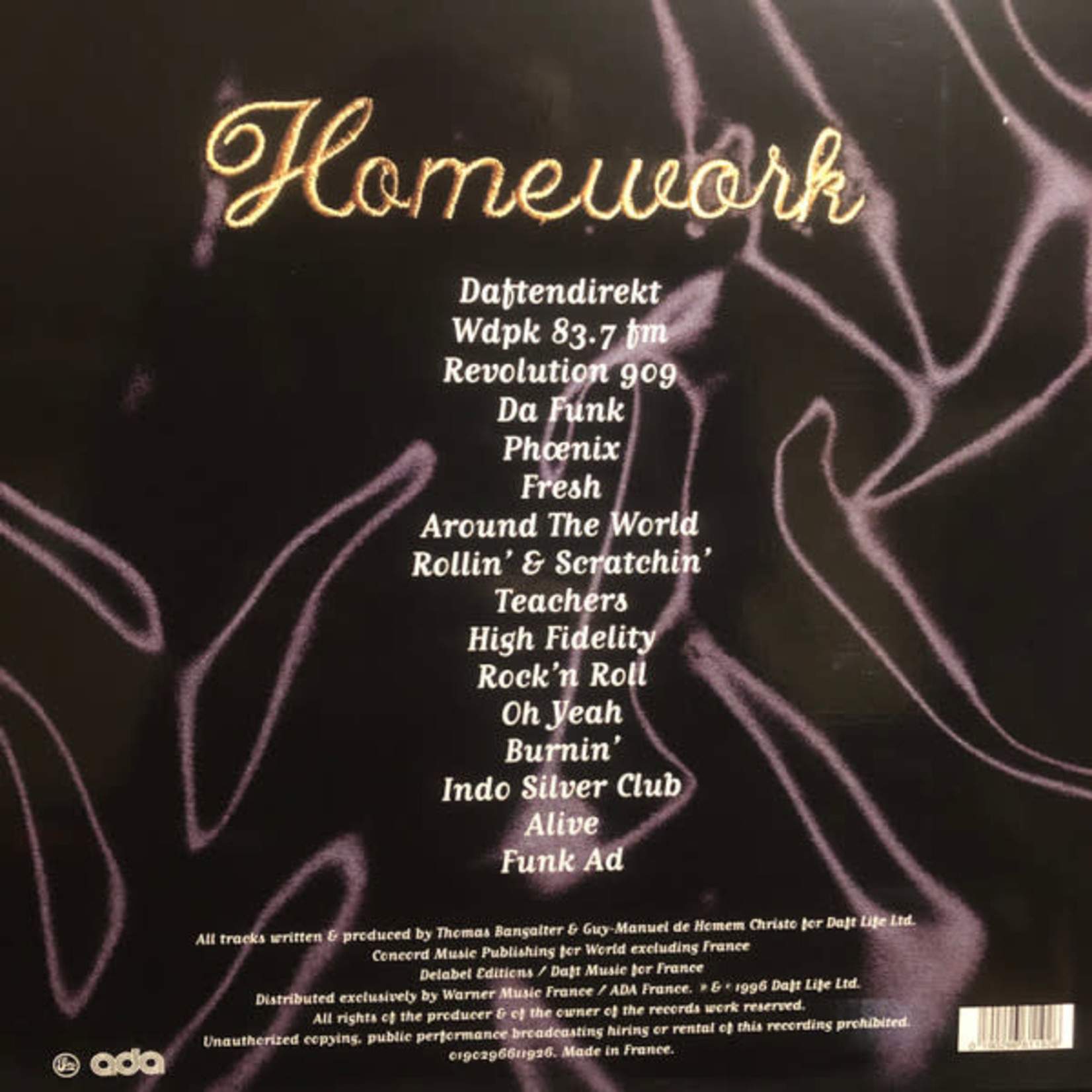 Warner Bros Daft Punk - Homework (2LP)
