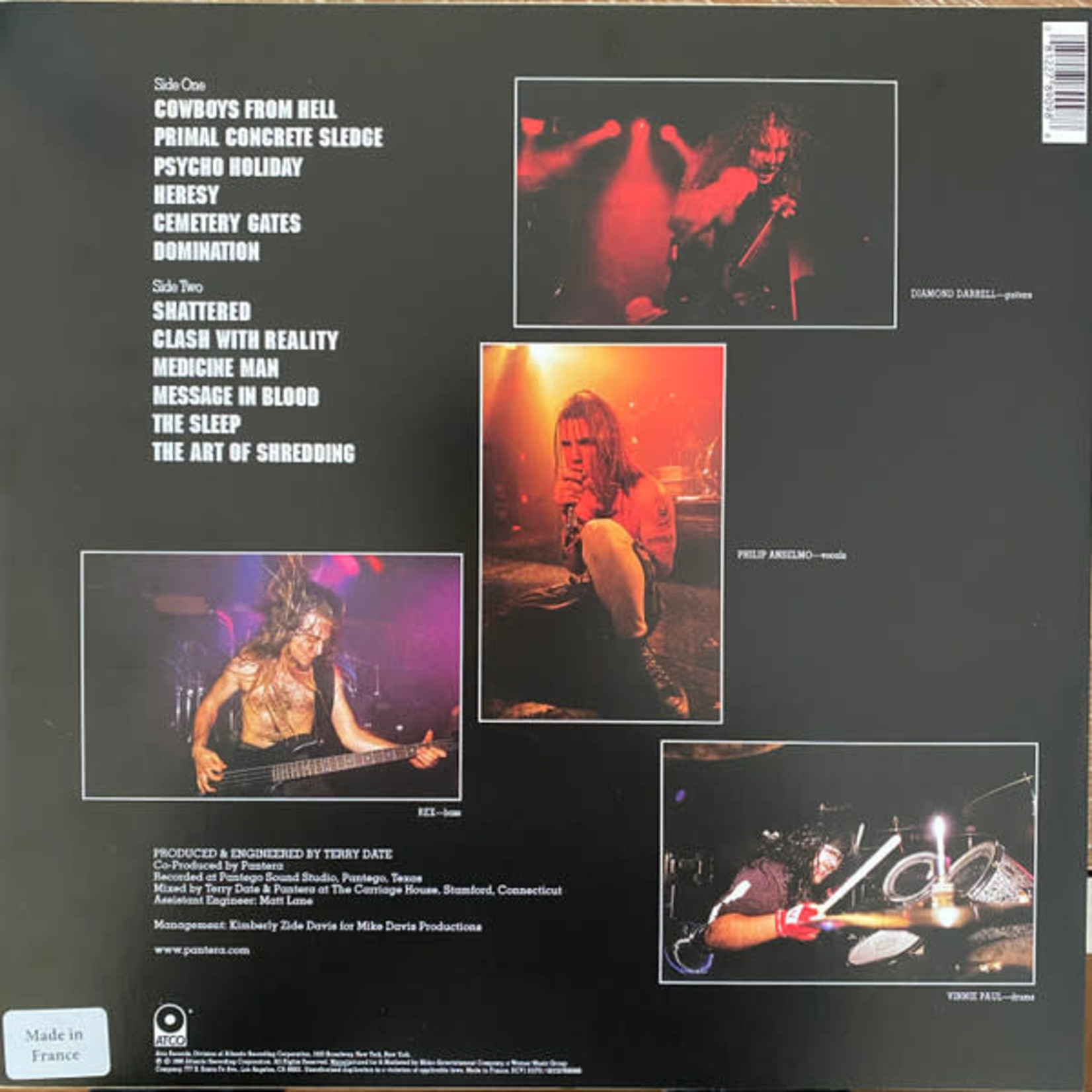 Pantera - Cowboys From Hell (LP) [White/Whiskey]