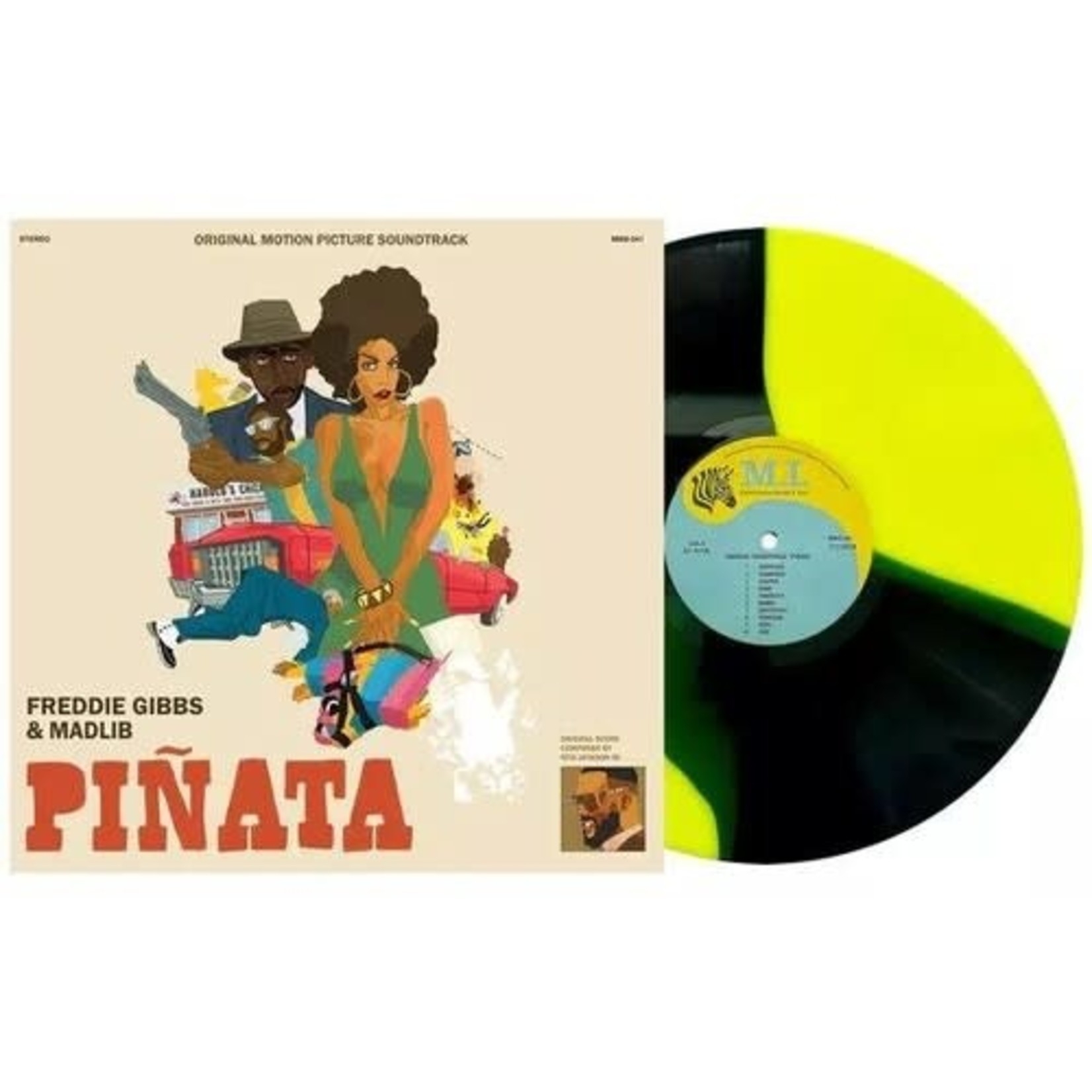 Record Store Day 2008-2023 Freddie Gibbs & Madlib - Pinata: The 1974 Version (LP) [Yellow/Black]