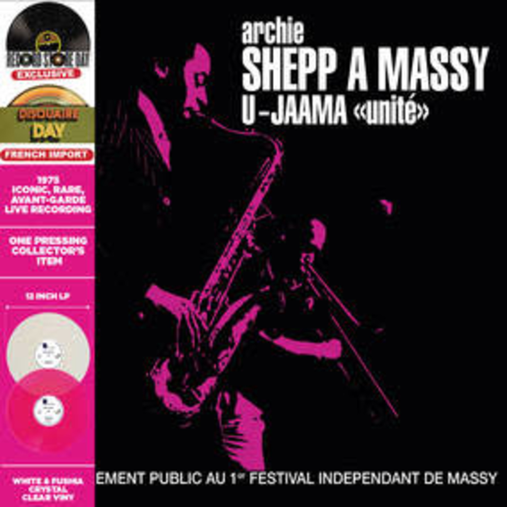 Record Store Day 2008-2023 Archie Shepp - Live at Massy  (2LP) [White/Fushia]