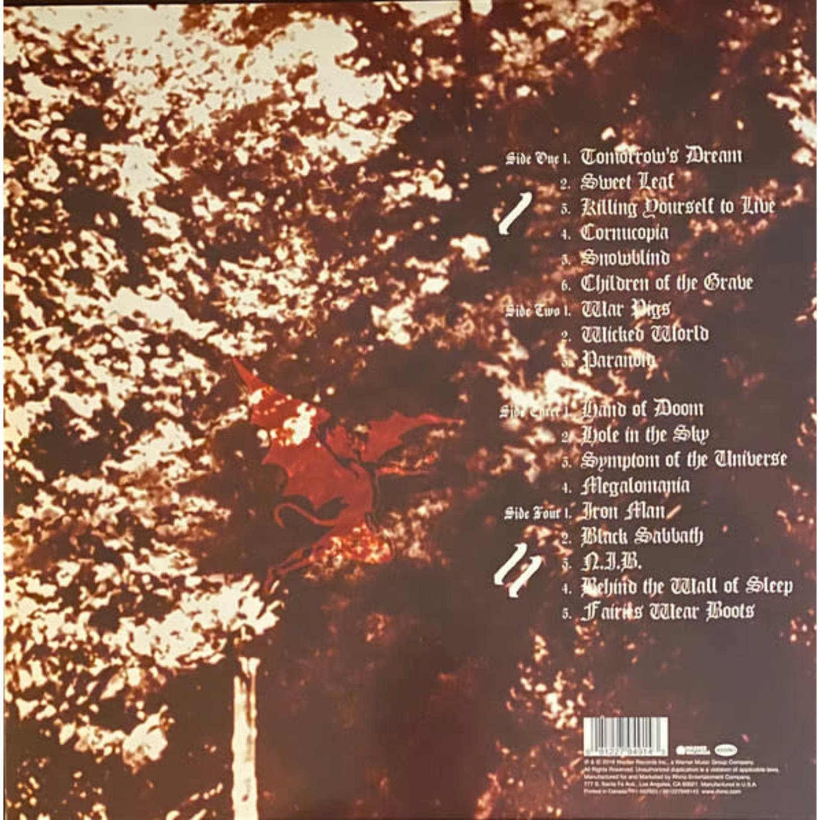 Rhino Black Sabbath - Past Lives (2LP)