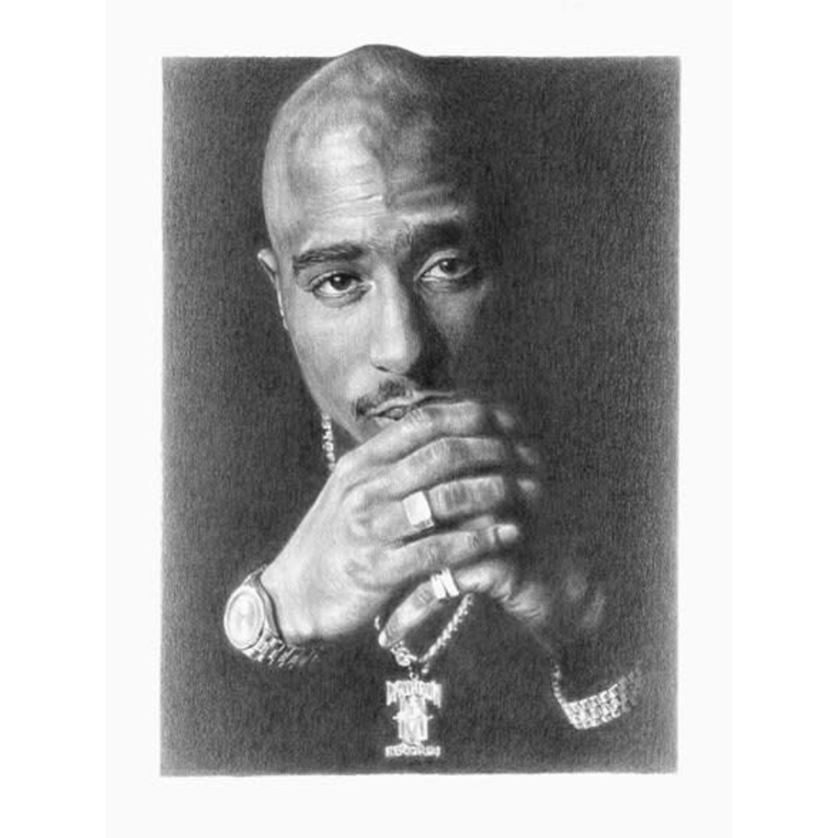 Rock Your Walls Off 2pac Portrait (Poster) [18"x24"]