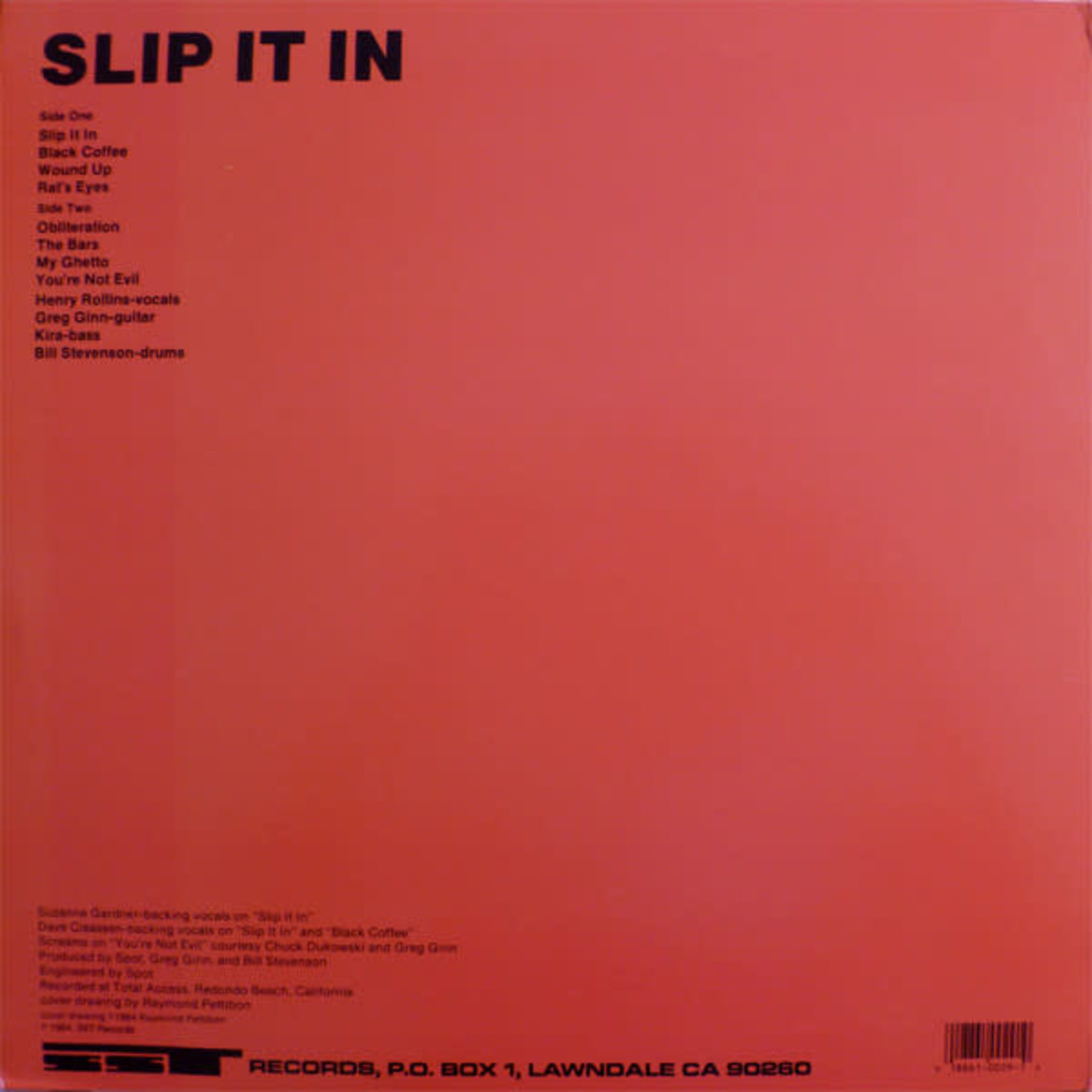 SST Black Flag - Slip It In (LP)