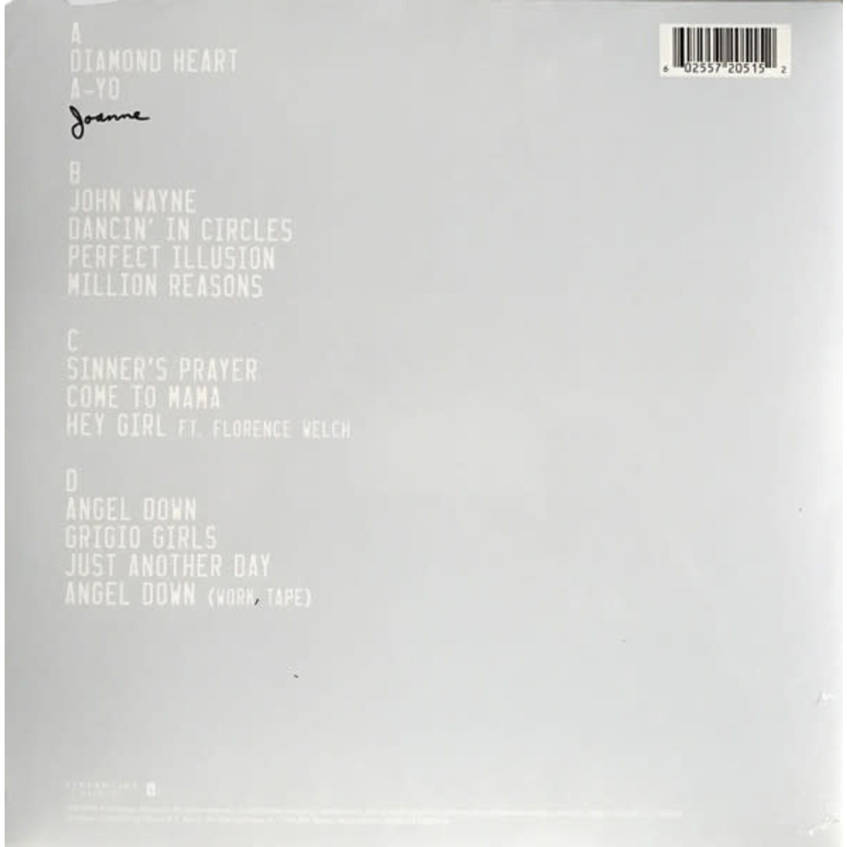 Interscope Lady Gaga - Joanne (2LP)