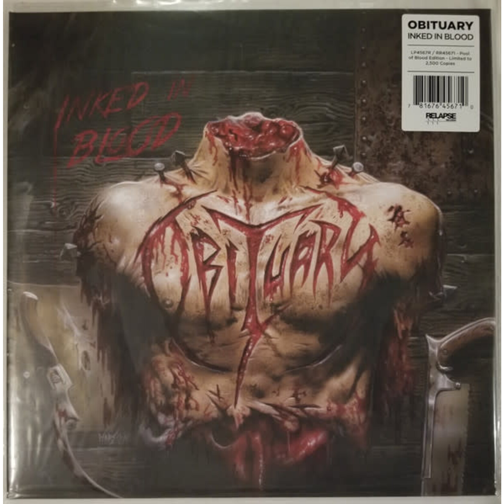 Relapse Obituary - Inked In Blood (2LP) [Cloudy Blood]