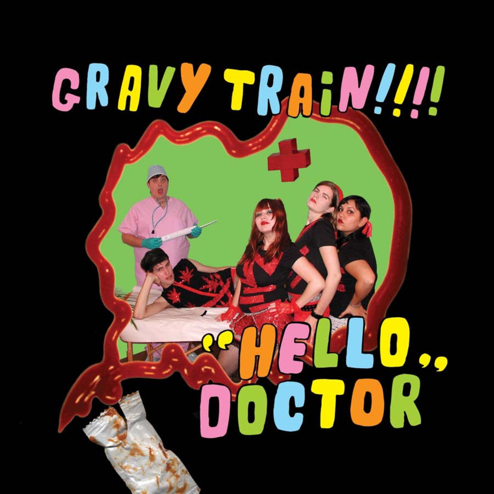 Kill Rock Stars Gravy Train - Hello Doctor (LP+7") [Green/Pink]