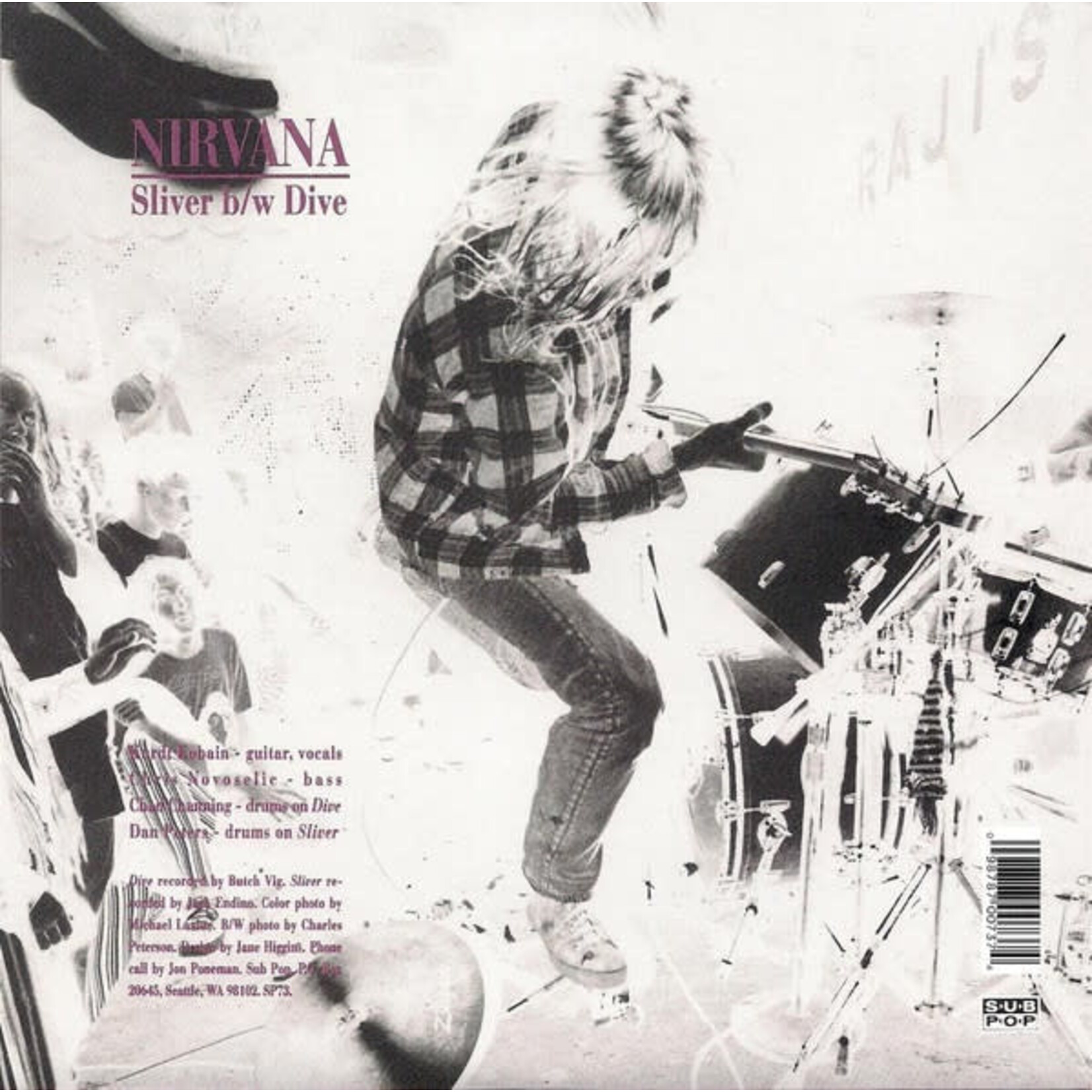 Sub Pop Nirvana - Sliver b/w Dive (7")