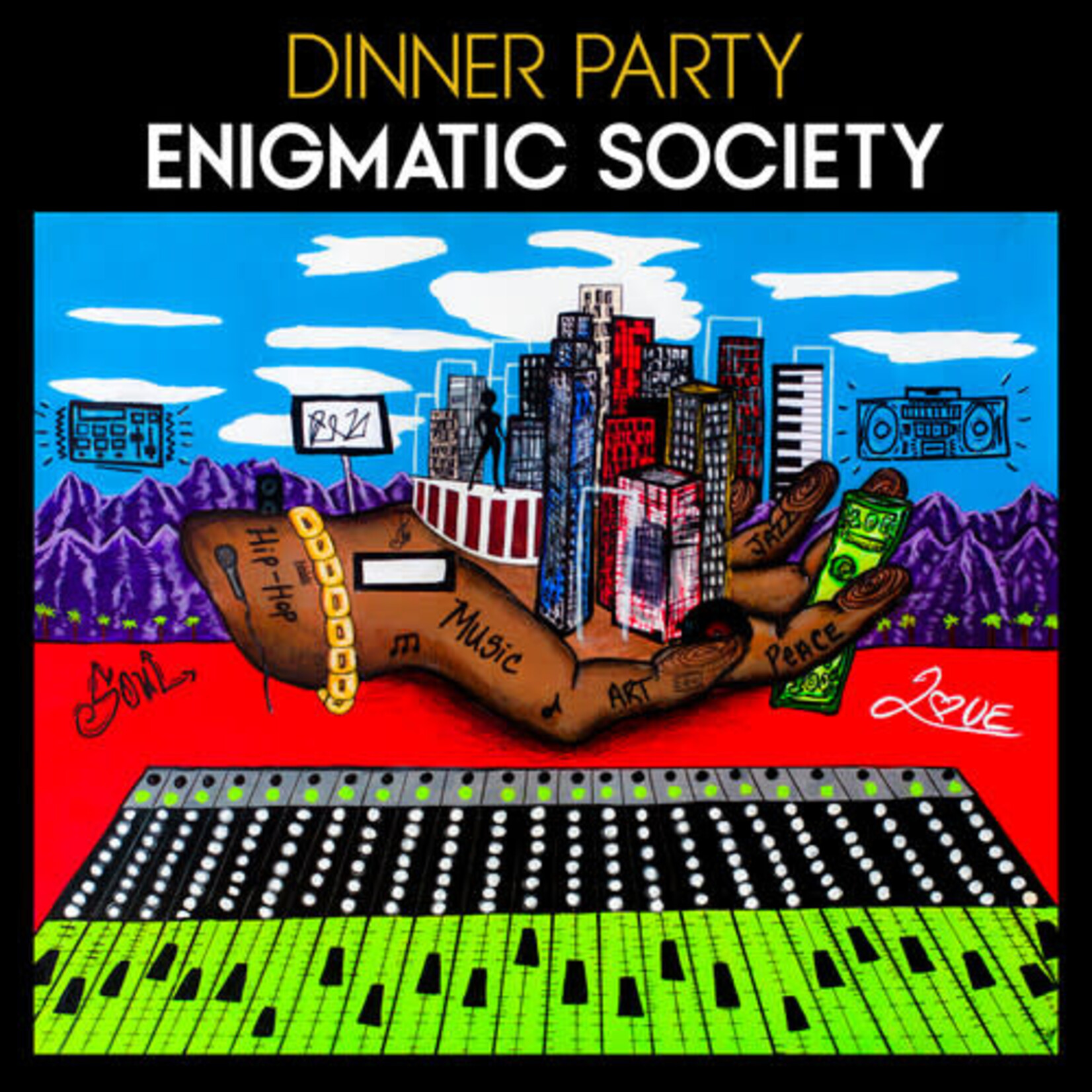 Empire Dinner Party -  Enigmatic Society (LP) [Black/White Splatter]