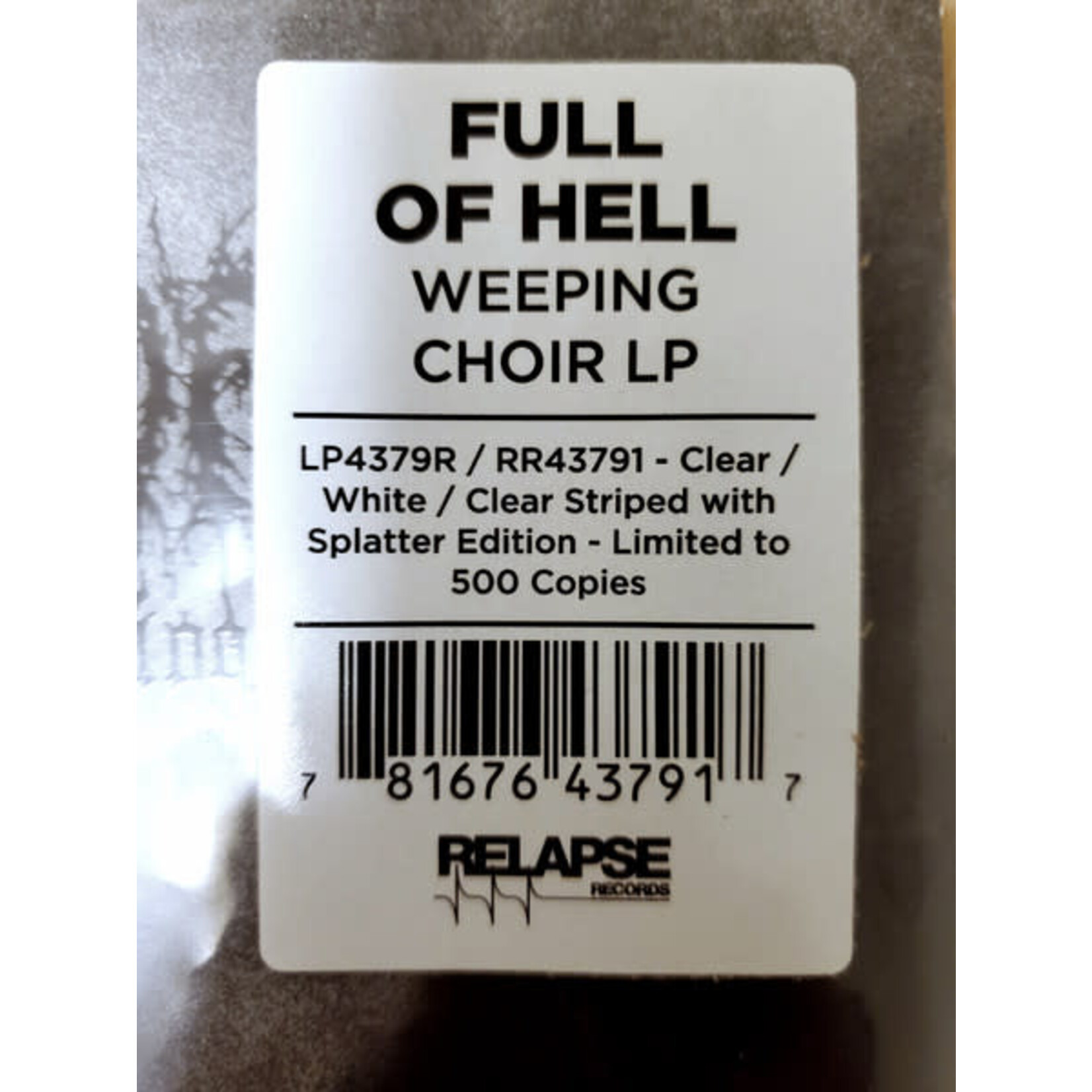 Relapse Full Of Hell - Weeping Choir (LP) [Tri-Color Splatter]