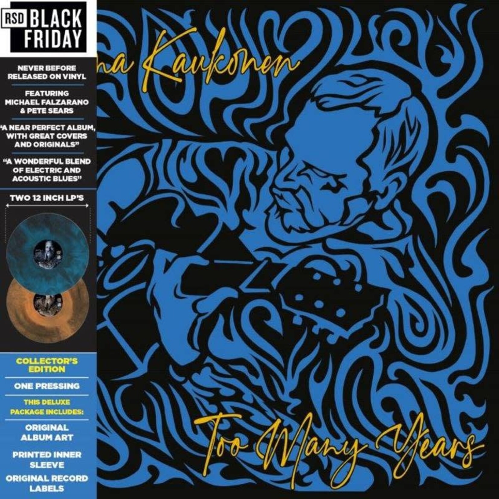 RSD Black Friday 2011-2023 Jorma Kaukonen - Too Many Years (2LP) [Brown/Black]