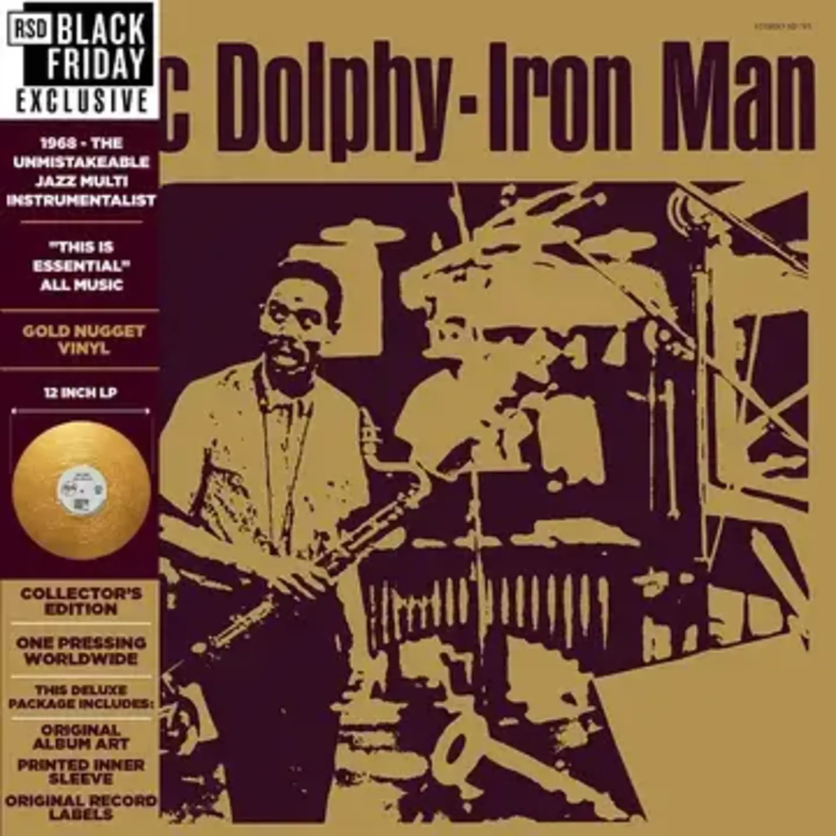 RSD Black Friday 2011-2023 Eric Dolphy - Iron Man (LP) [Gold Nugget]