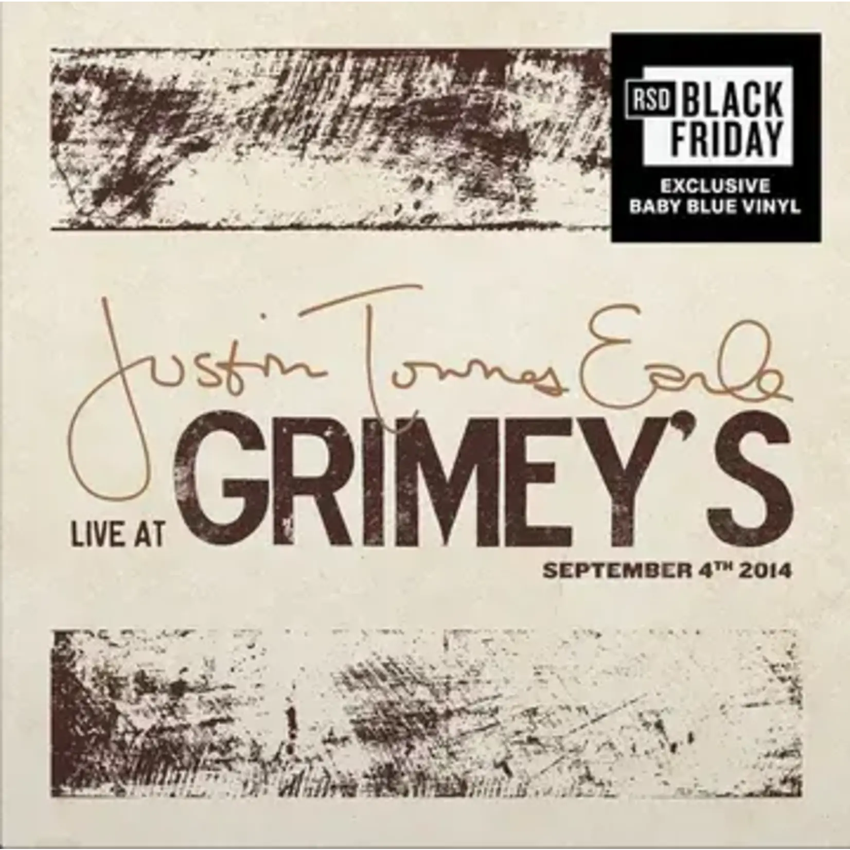 RSD Black Friday Justin Townes Earle - Live at Grimey's (LP) [Baby Blue]