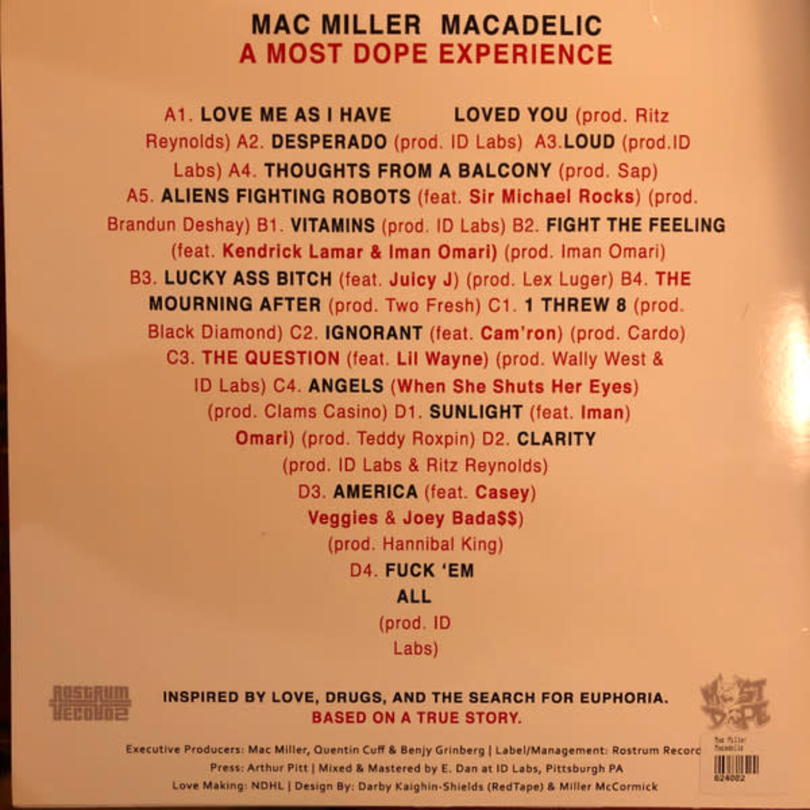 Rostrum Mac Miller - Macadelic (2LP)