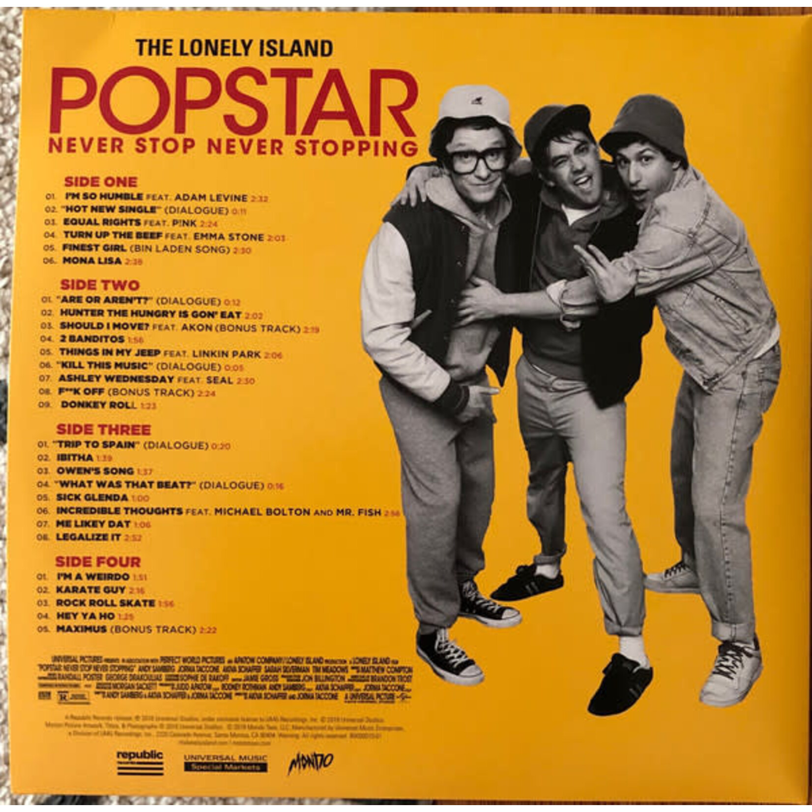 Mondo Lonely Island - Popstar: Never Stop Never Stopping OST (2LP)