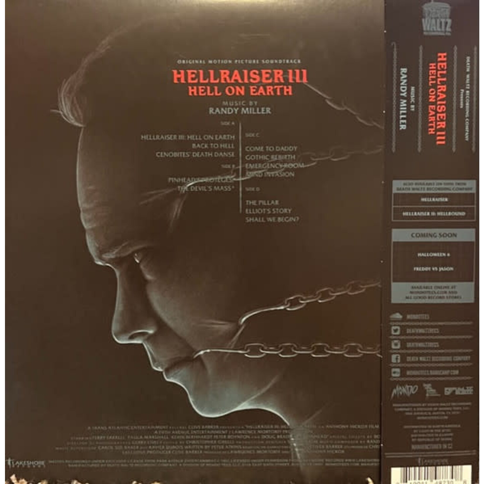 Death Waltz Randy Miller - Hellraiser III: Hell On Earth OST (2LP) [Eco]