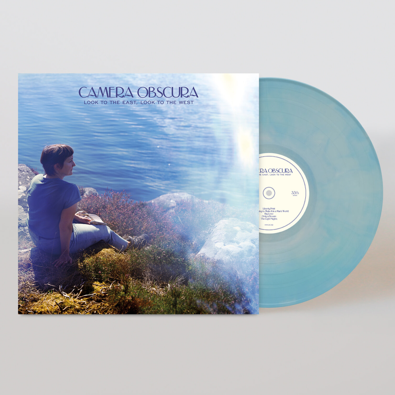 Merge PRE-ORDER Camera Obscura - Look to the East, Look to the West (LP) [Baby Blue/White]