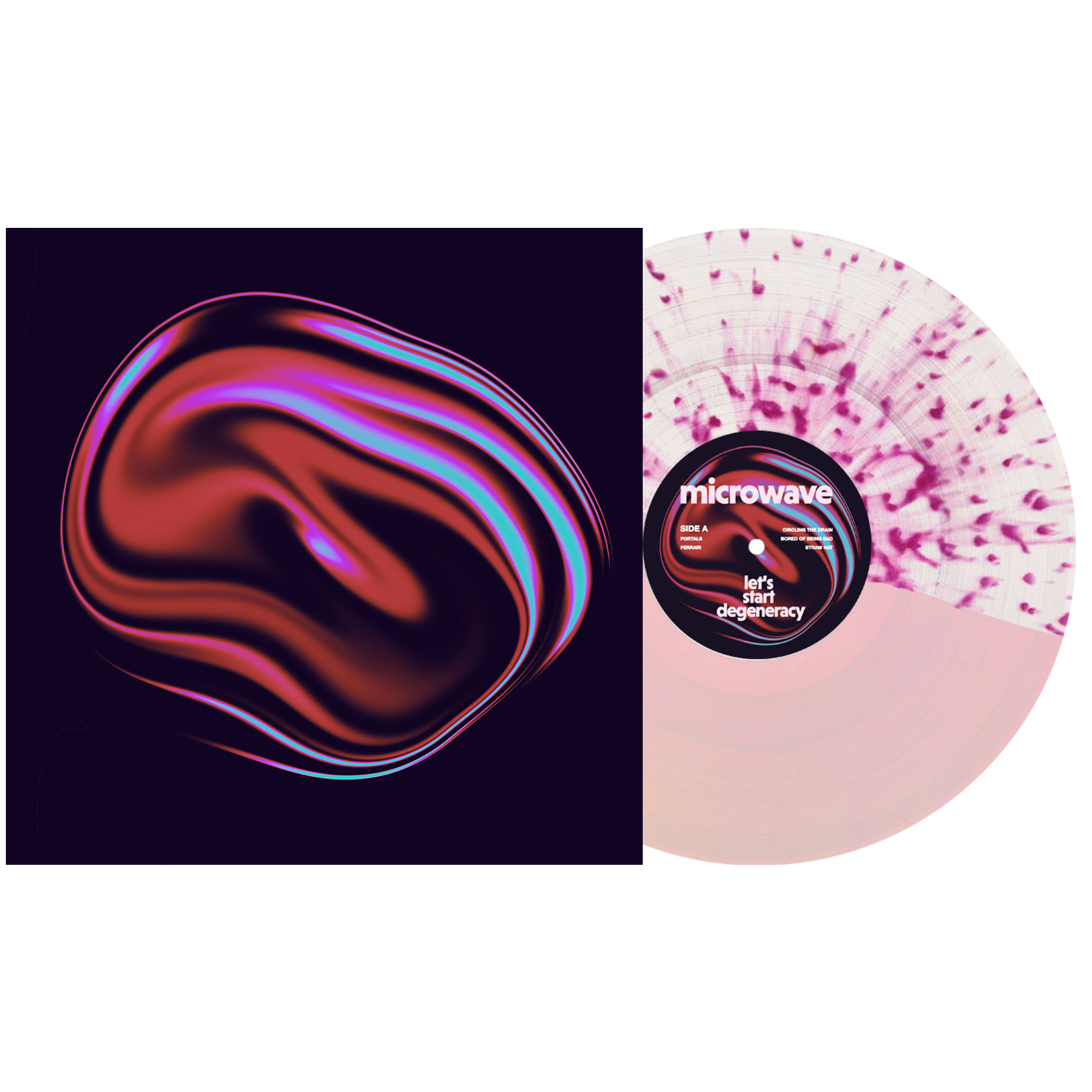 Pure Noise PRE-ORDER Microwave - Let's Start Degeneracy (LP) [Baby Pink / Splatter]