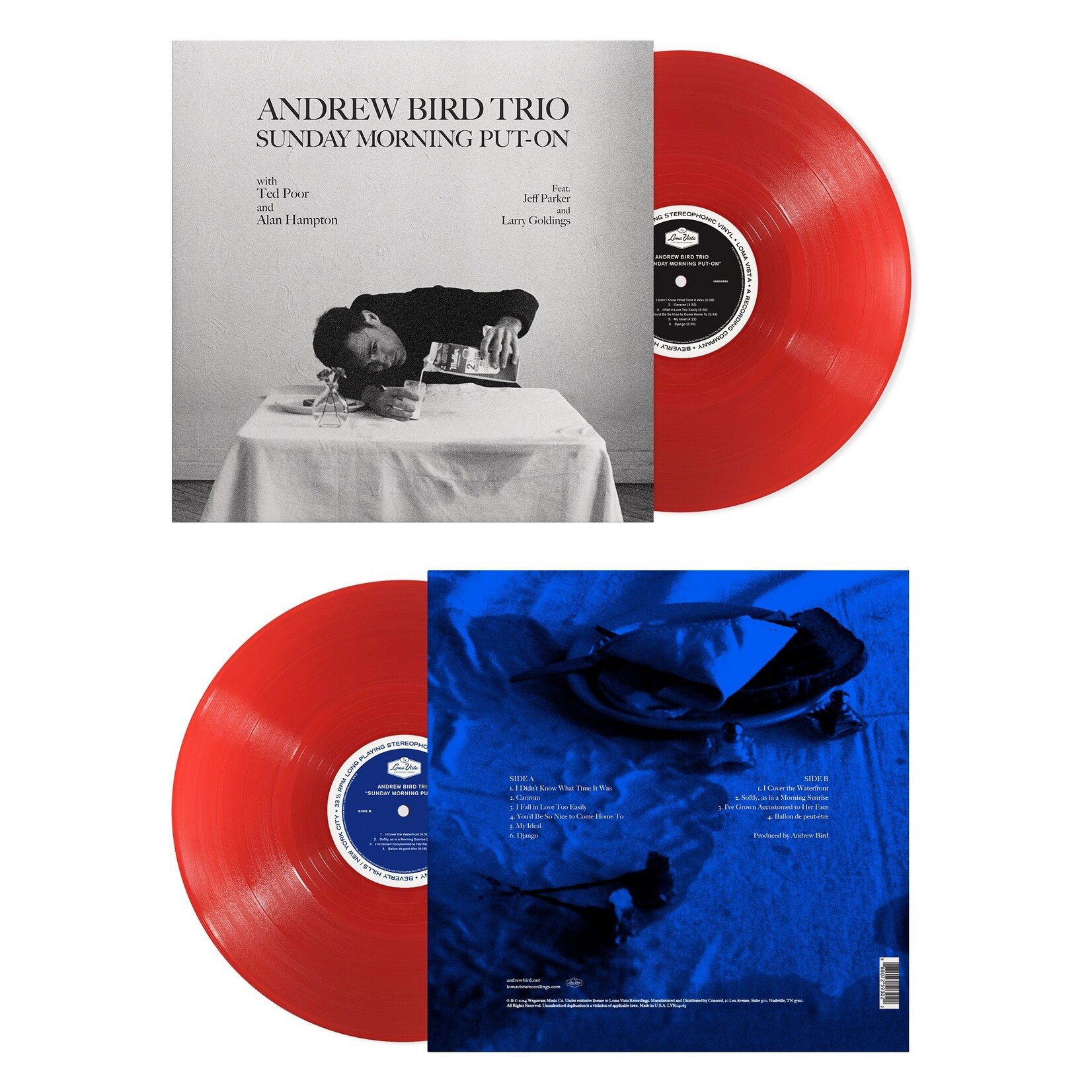 Loma Vista PRE-ORDER Andrew Bird Trio - Sunday Morning Put-On (LP) [Translucent Red Ruby]