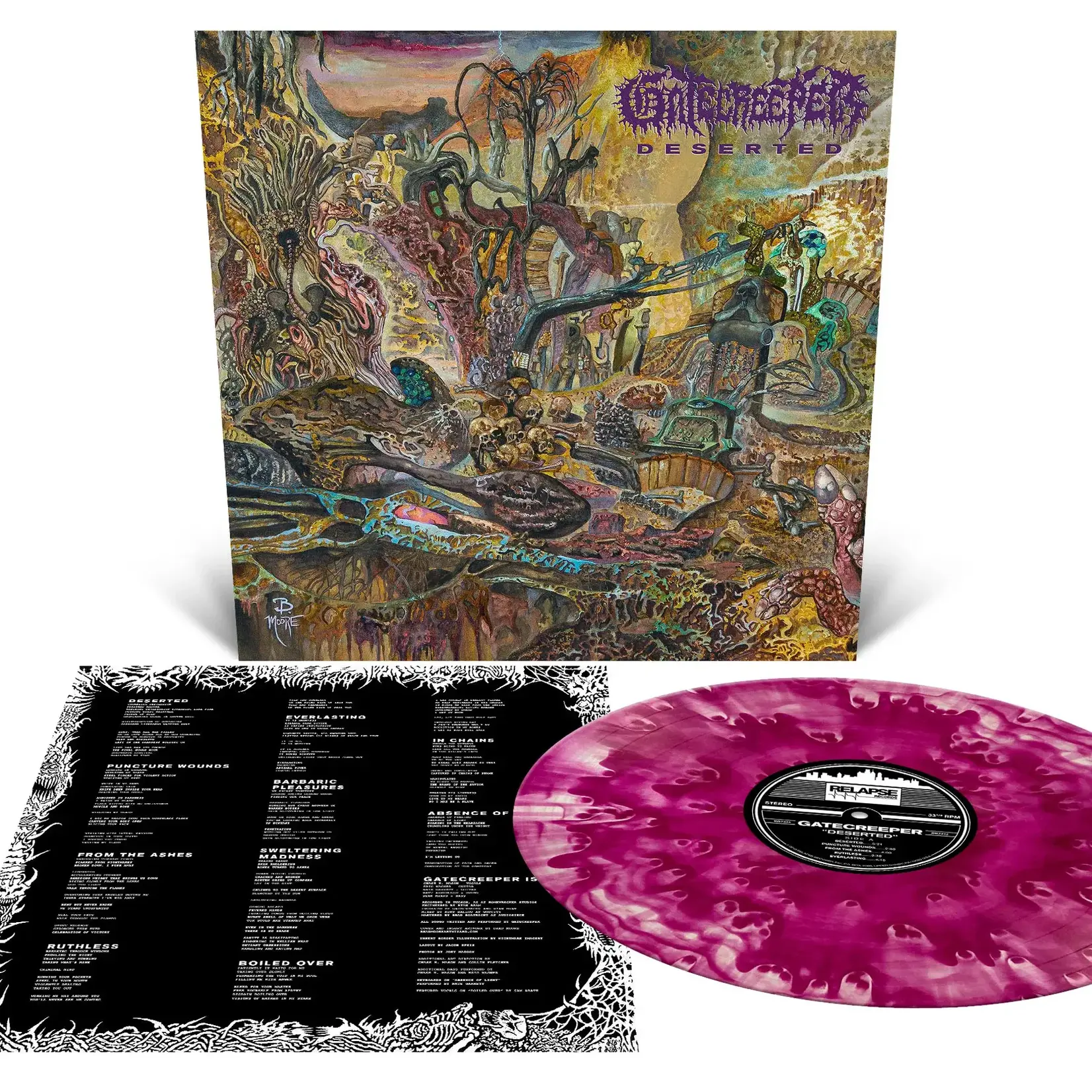 Relapse Gatecreeper - Deserted (LP) [Deep Purple Cloudy]