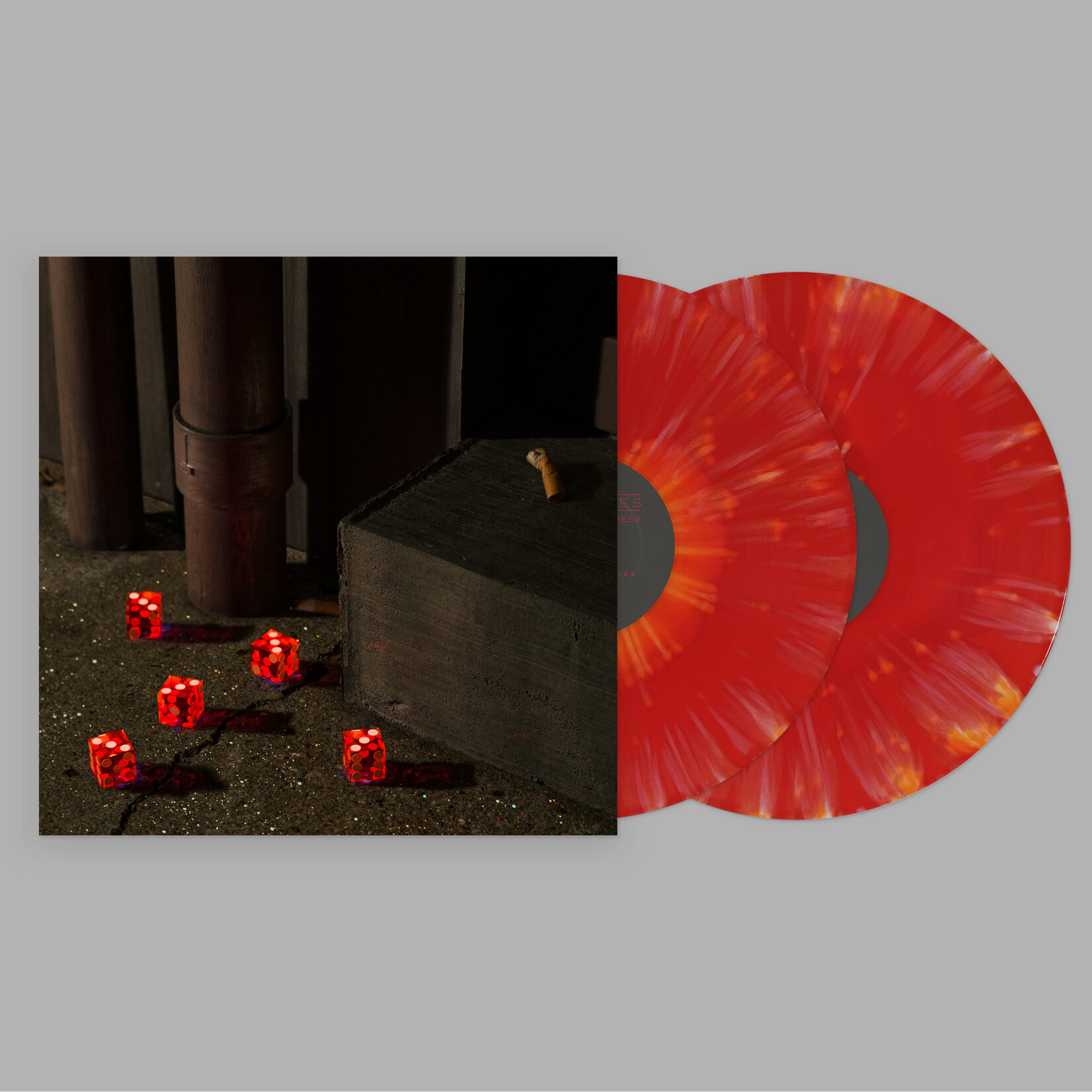 Dead Oceans PRE-ORDER Bright Eyes - Five Dice, All Threes (2LP) [Red/Orange Splatter]