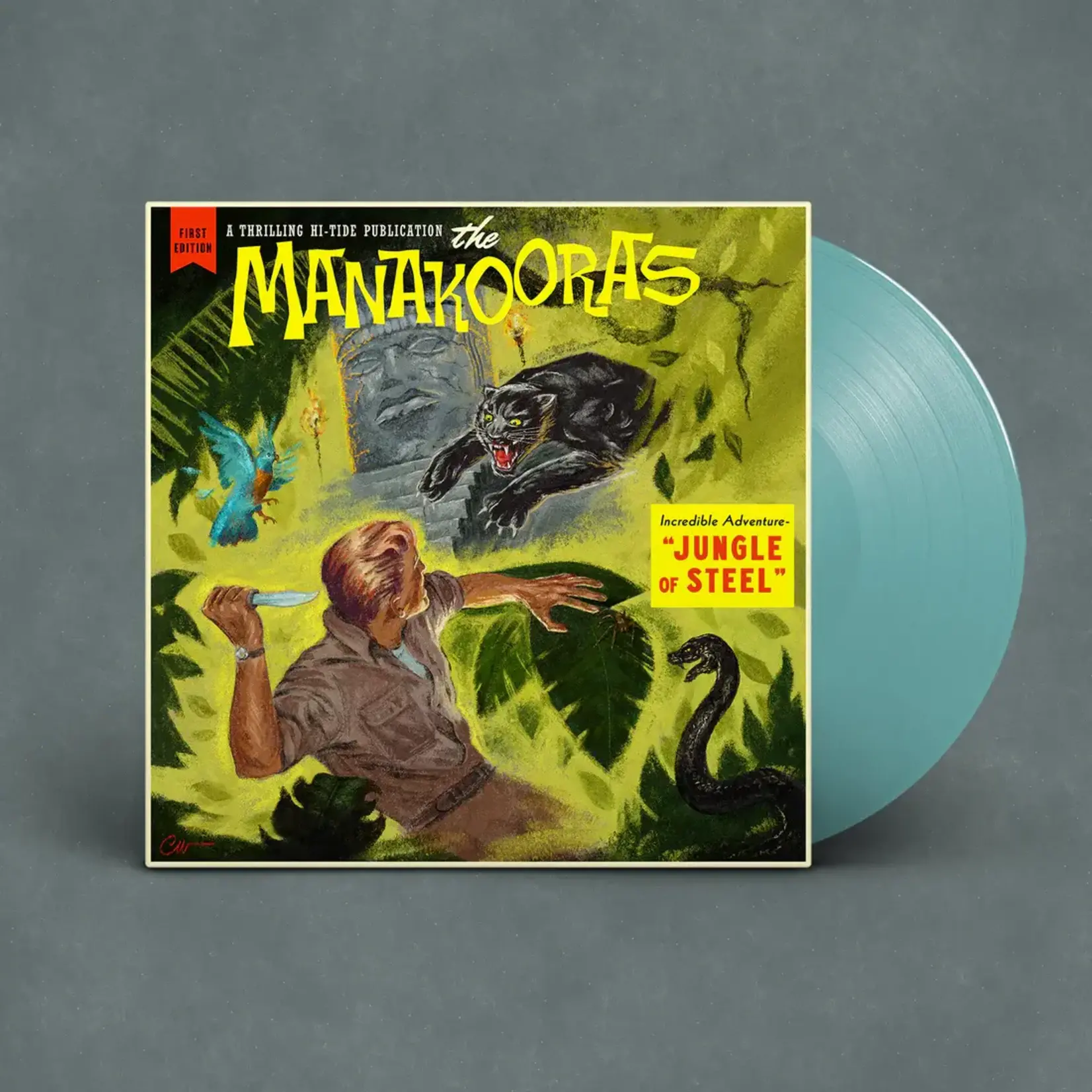 Manakooras -	Jungle of Steel (LP) [Macaw Blue]