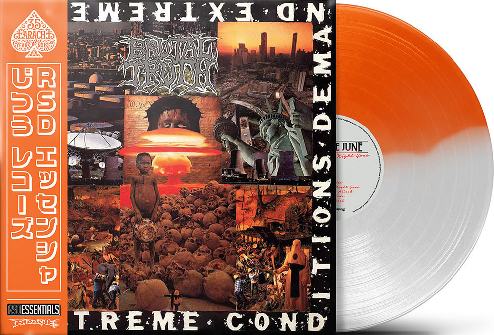Brutal Truth - Extreme Conditions (LP) [Orange/White Split