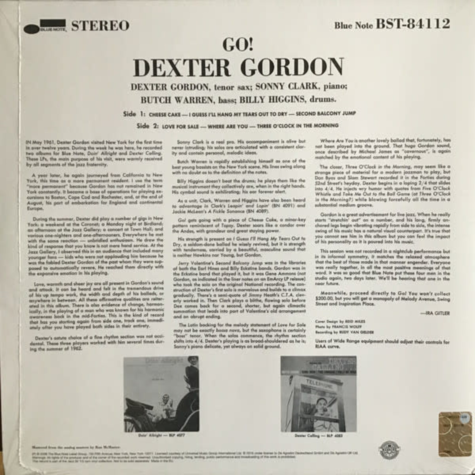 Blue Note Dexter Gordon - Go! (LP) [Blue]