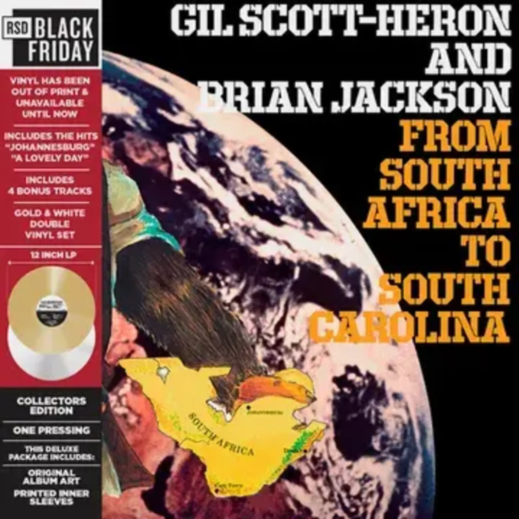 RSD Black Friday RSD Black Friday 2024 | Gil Scott-Heron And Brian Jackson - From South Africa To South Carolina (2LP) [Gold/White]