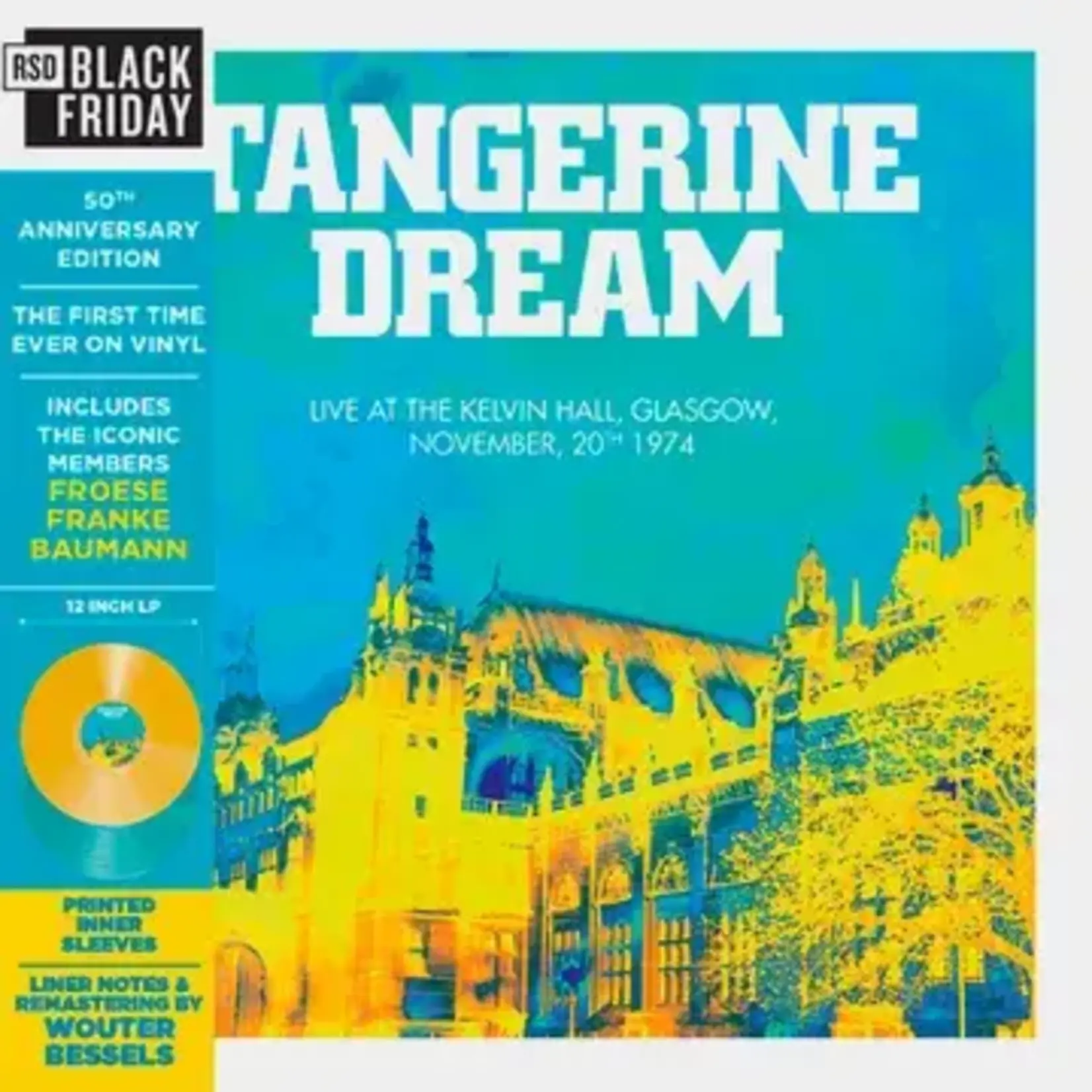 RSD Black Friday RSD Black Friday 2024 | Tangerine Dream - Live at the Kelvin Hall, Glasgow 1974 (2LP) [Yellow]