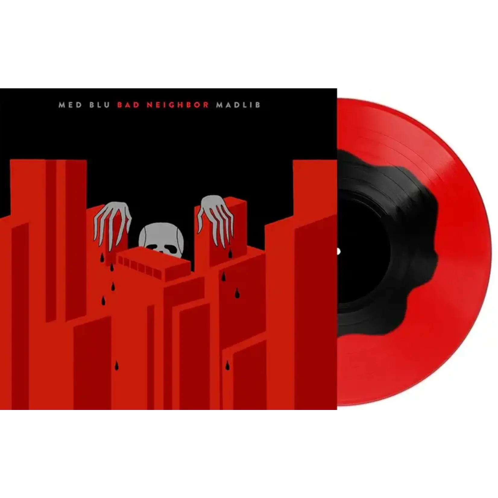 MED / Blu / Madlib - Bad Neighbor (LP) [Black-In-Red]